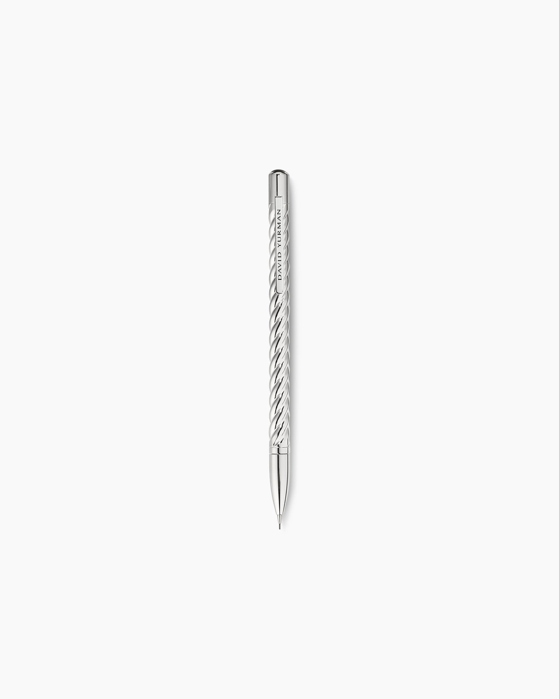 Cable Pencil in Sterling Silver with Black Onyx