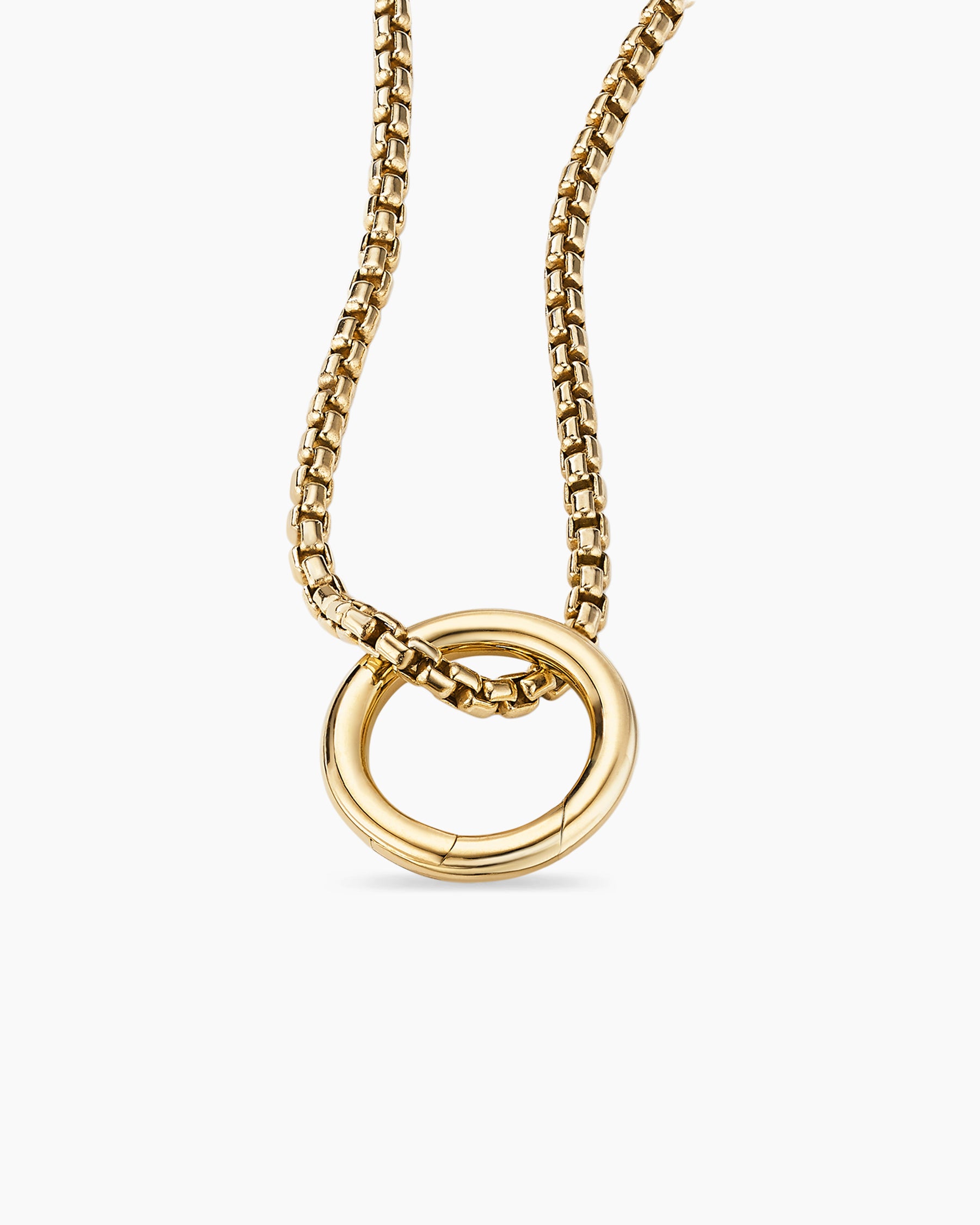 Smooth Amulet Holder in 18K Yellow Gold, 12.3mm - Image 4