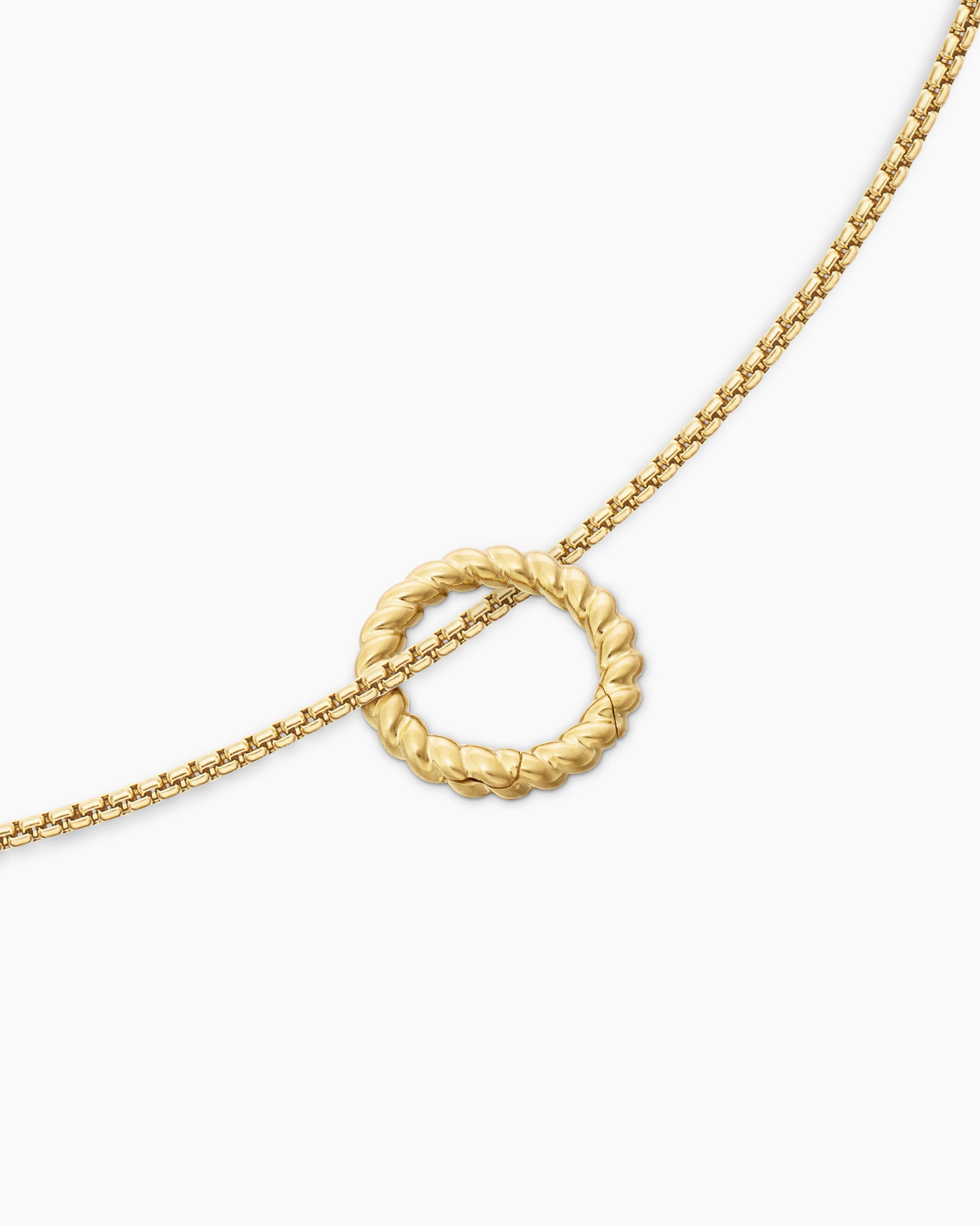 Cable Amulet Holder in 18K Yellow Gold, 12.8mm - Image 3