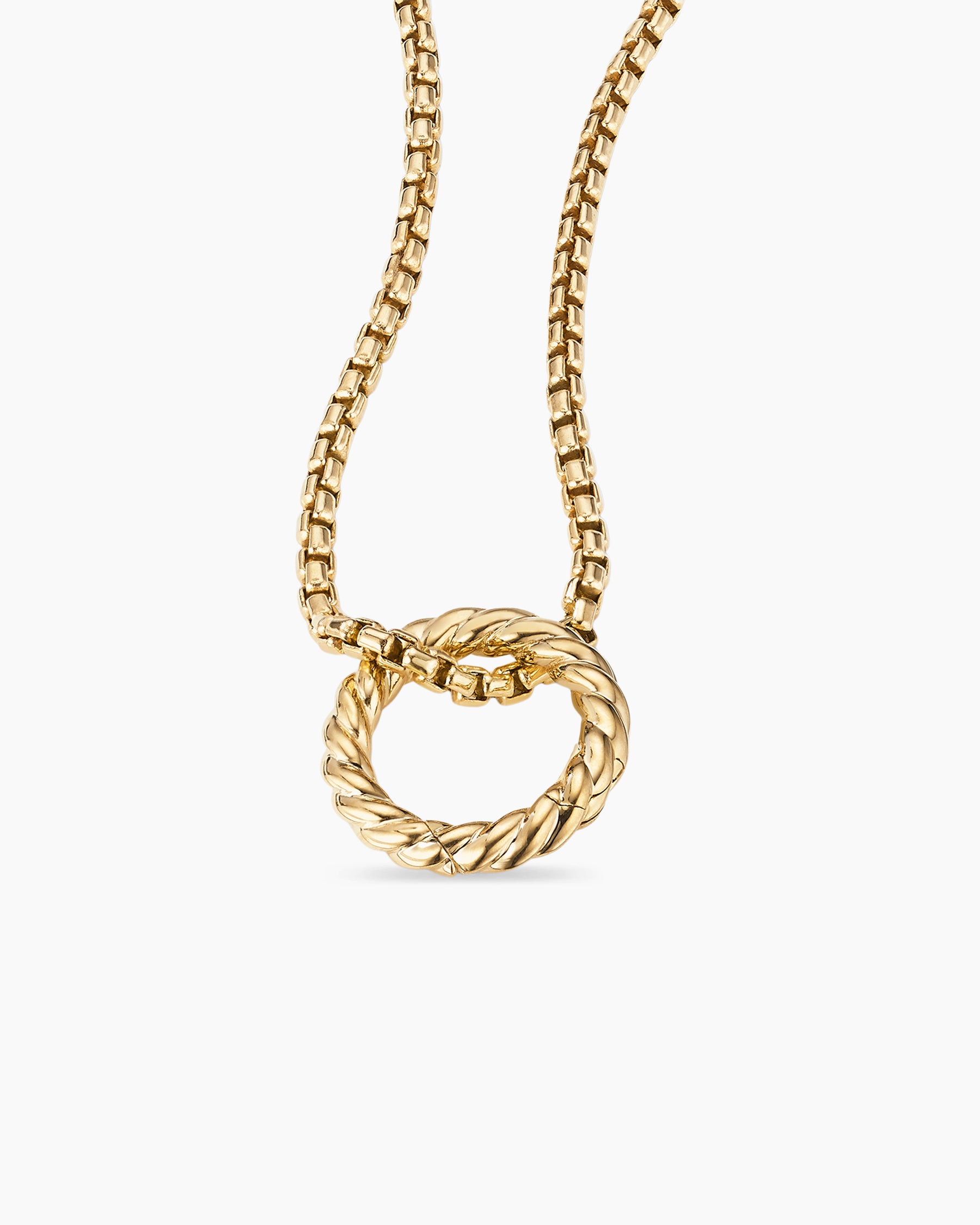 Cable Amulet Holder in 18K Yellow Gold, 12.8mm - Image 4