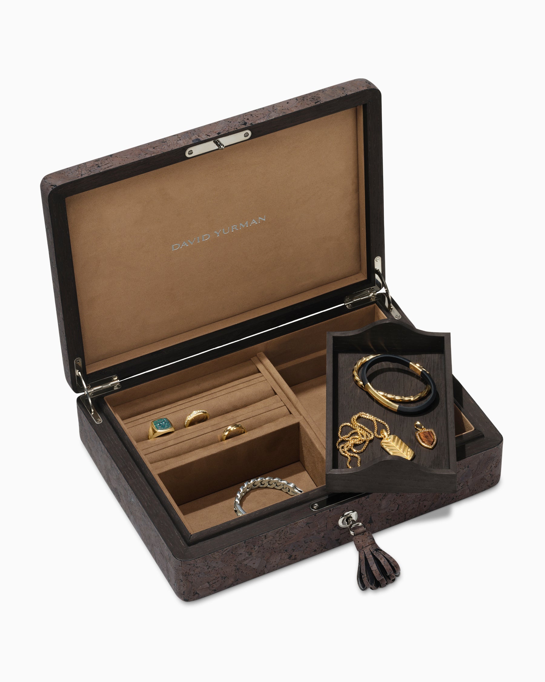 Alternative view of Jewelry Box in Dark Brown Cork
