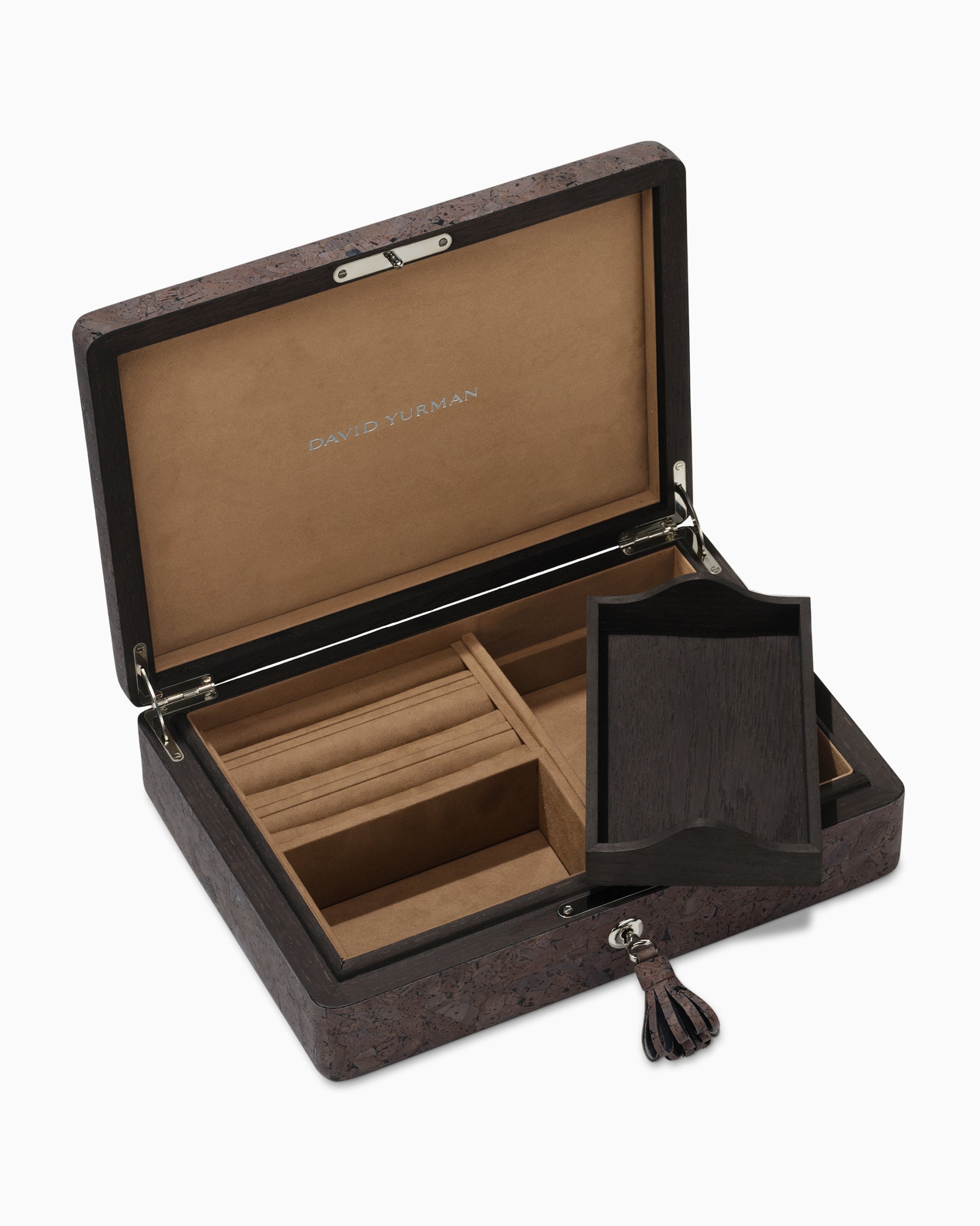 Jewelry Box in Dark Brown Cork - Image 4