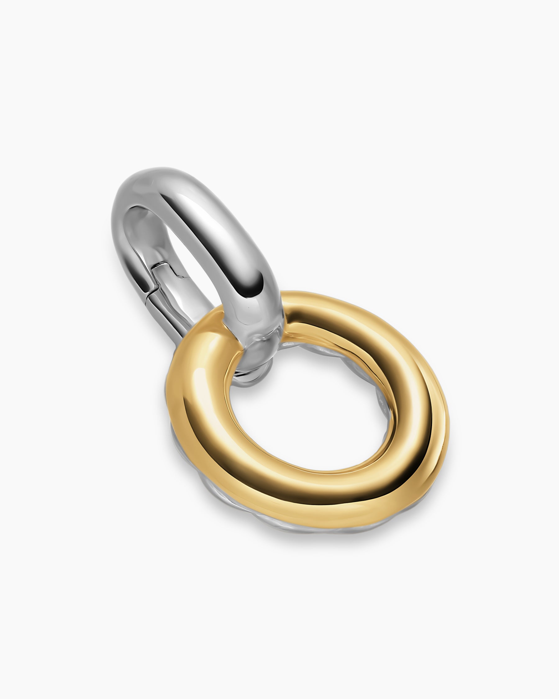 Alternative view of Amulet Holder in Sterling Silver with 14K Yellow Gold, 20.3mm