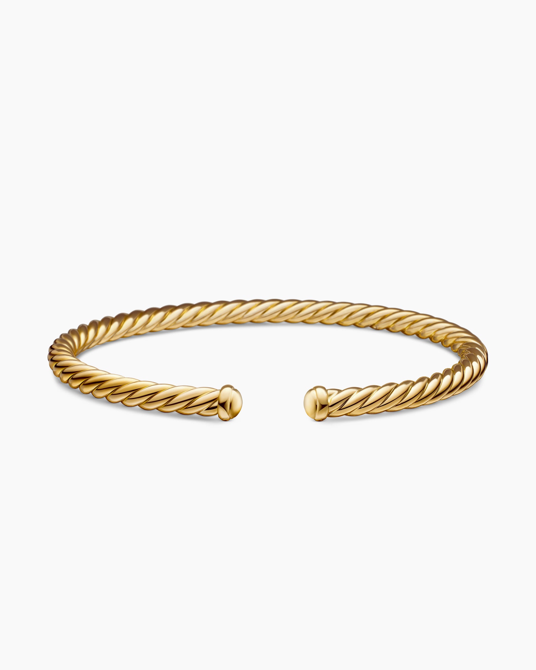 Cable Flex Bracelet in 18K Yellow Gold, 4mm - Image 4