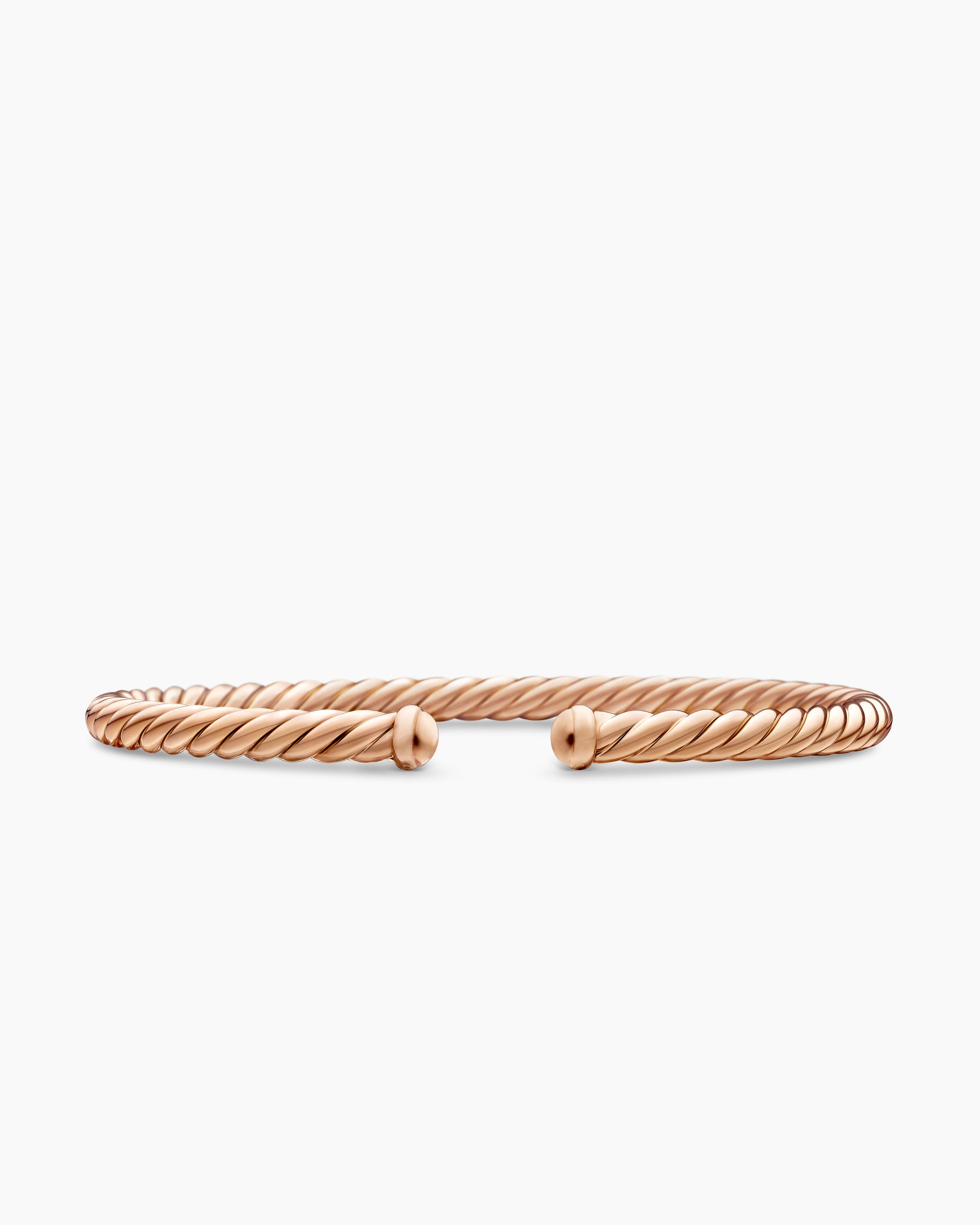 Cable Flex Bracelet in 18K Rose Gold, 4mm