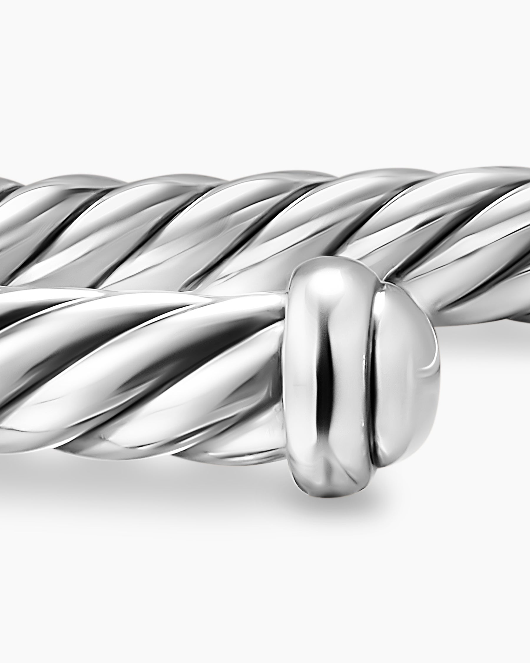 Cable Flex Bracelet in Sterling Silver, 4mm - Image 6