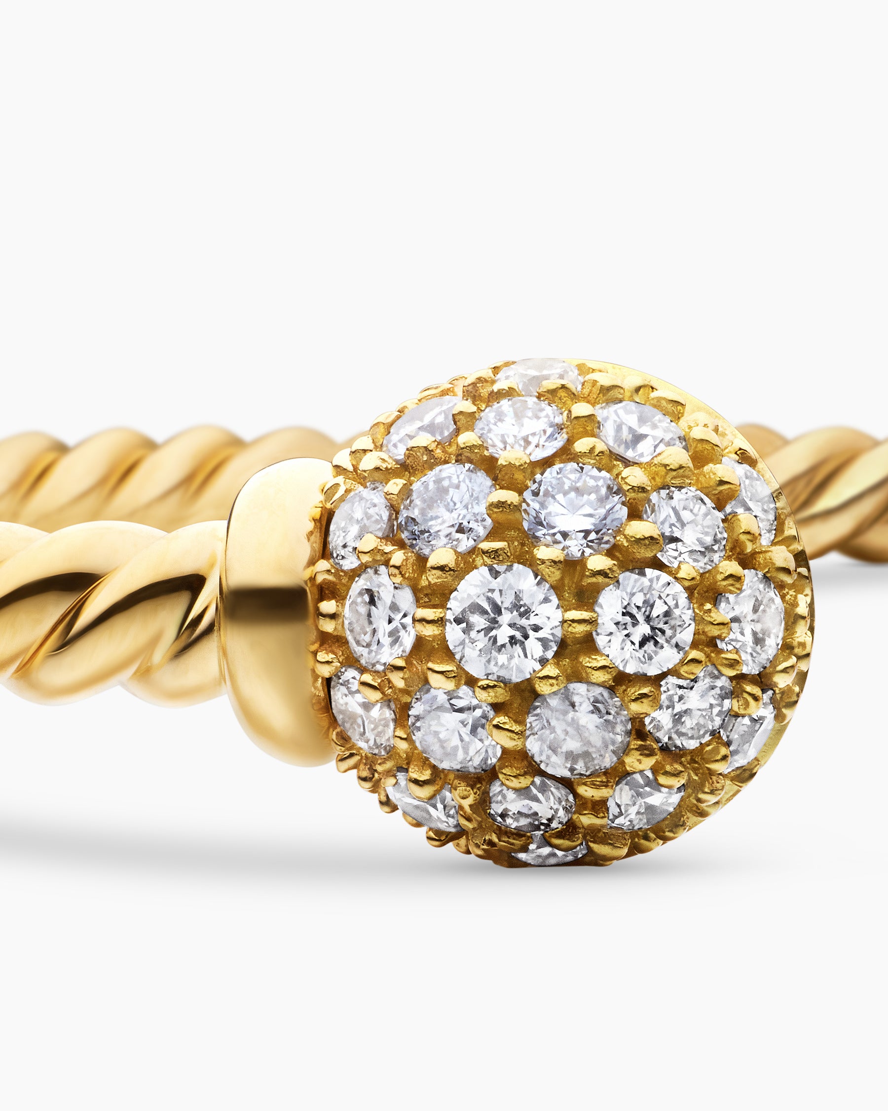 Solari Cablespira Bracelet in 18K Yellow Gold with Diamonds, 2.3mm - Image 6