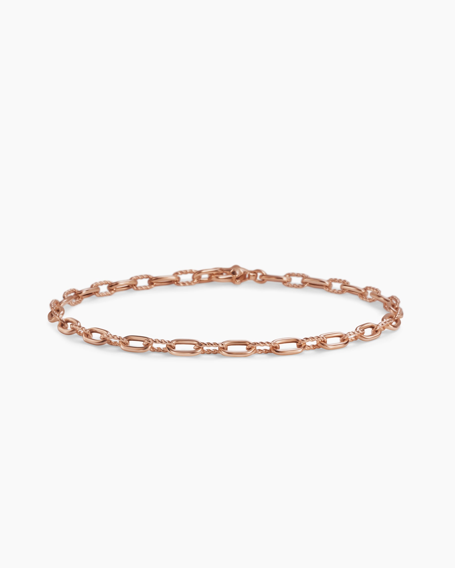 DY Madison Chain Bracelet in 18K Rose Gold, 3mm