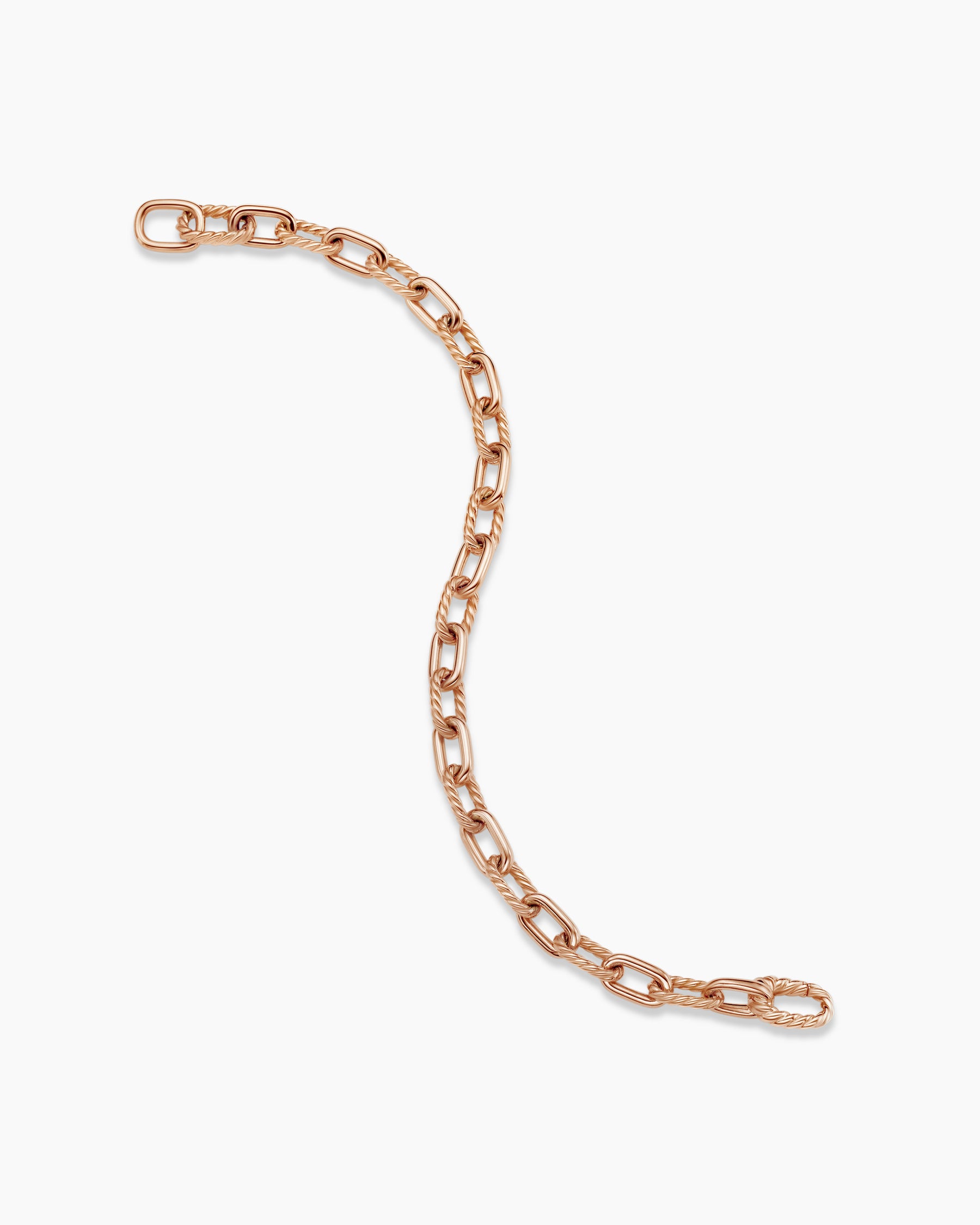 DY Madison Chain Bracelet in 18K Rose Gold, 6mm - Image 4