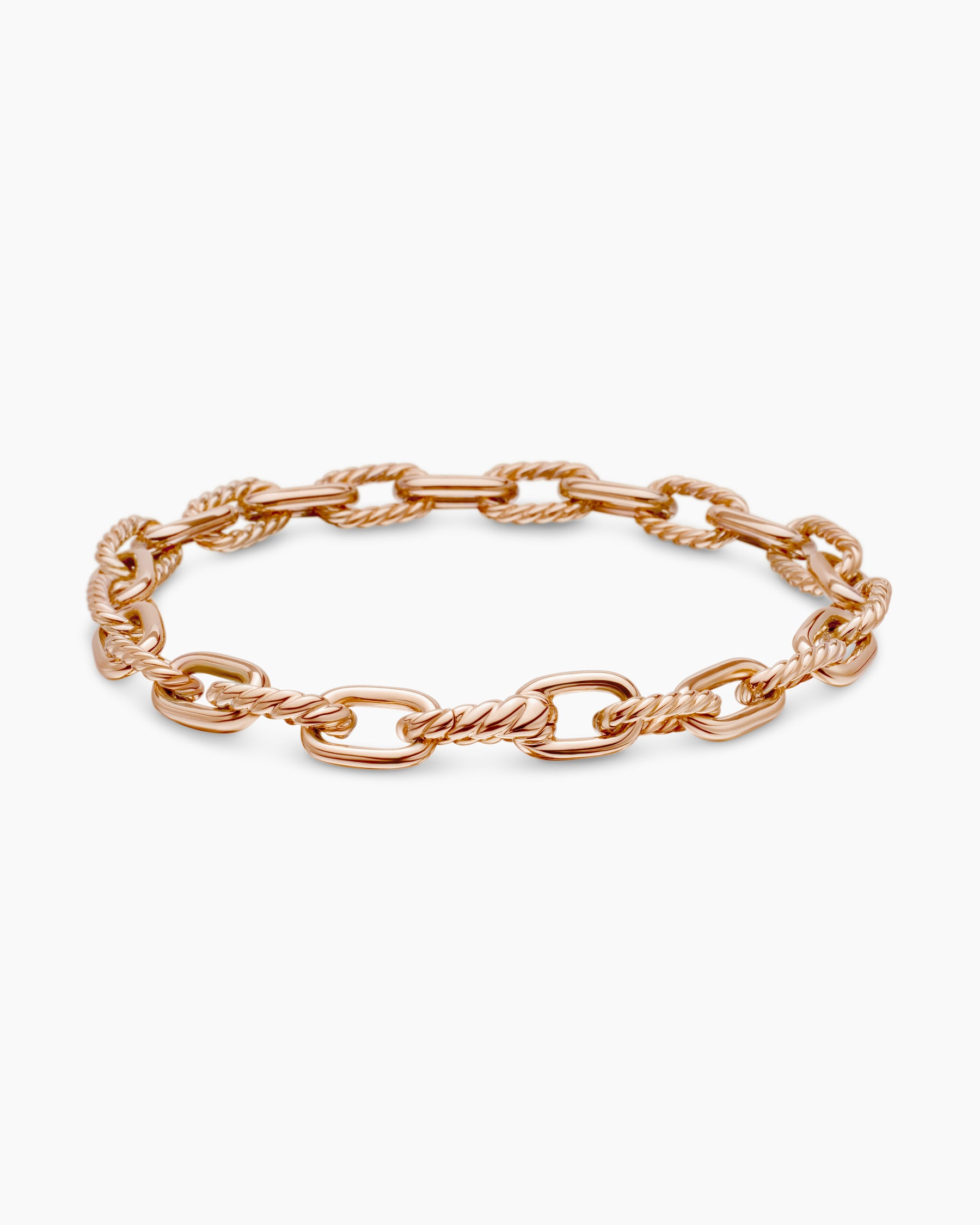 DY Madison Chain Bracelet in 18K Rose Gold, 6mm - Image 5