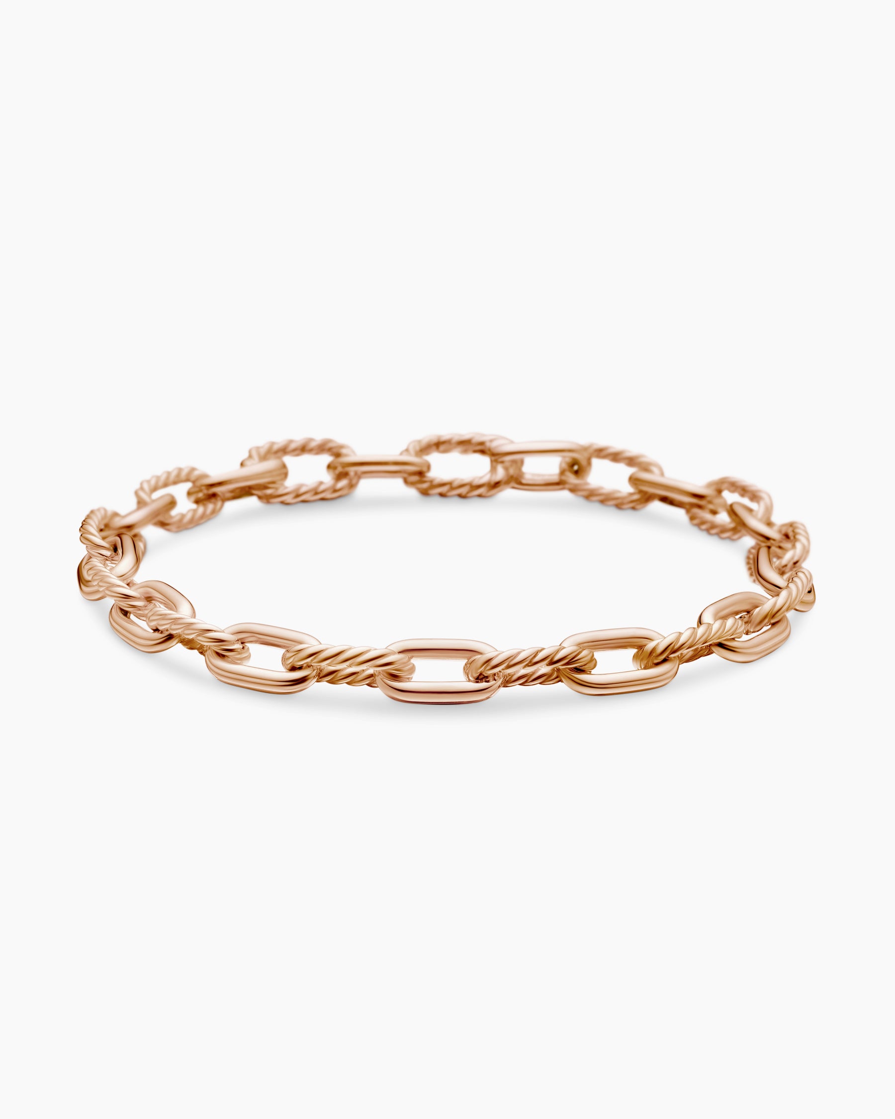 DY Madison Chain Bracelet in 18K Rose Gold, 6mm