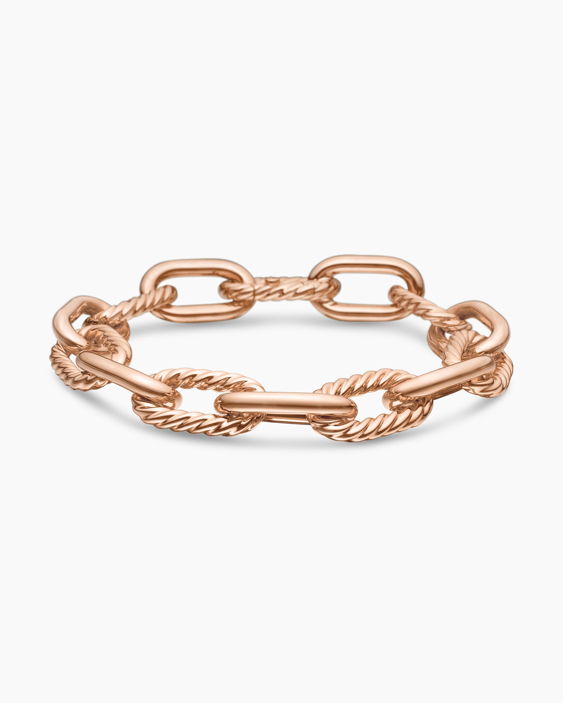DY Madison Chain Bracelet in 18K Rose Gold, 11mm