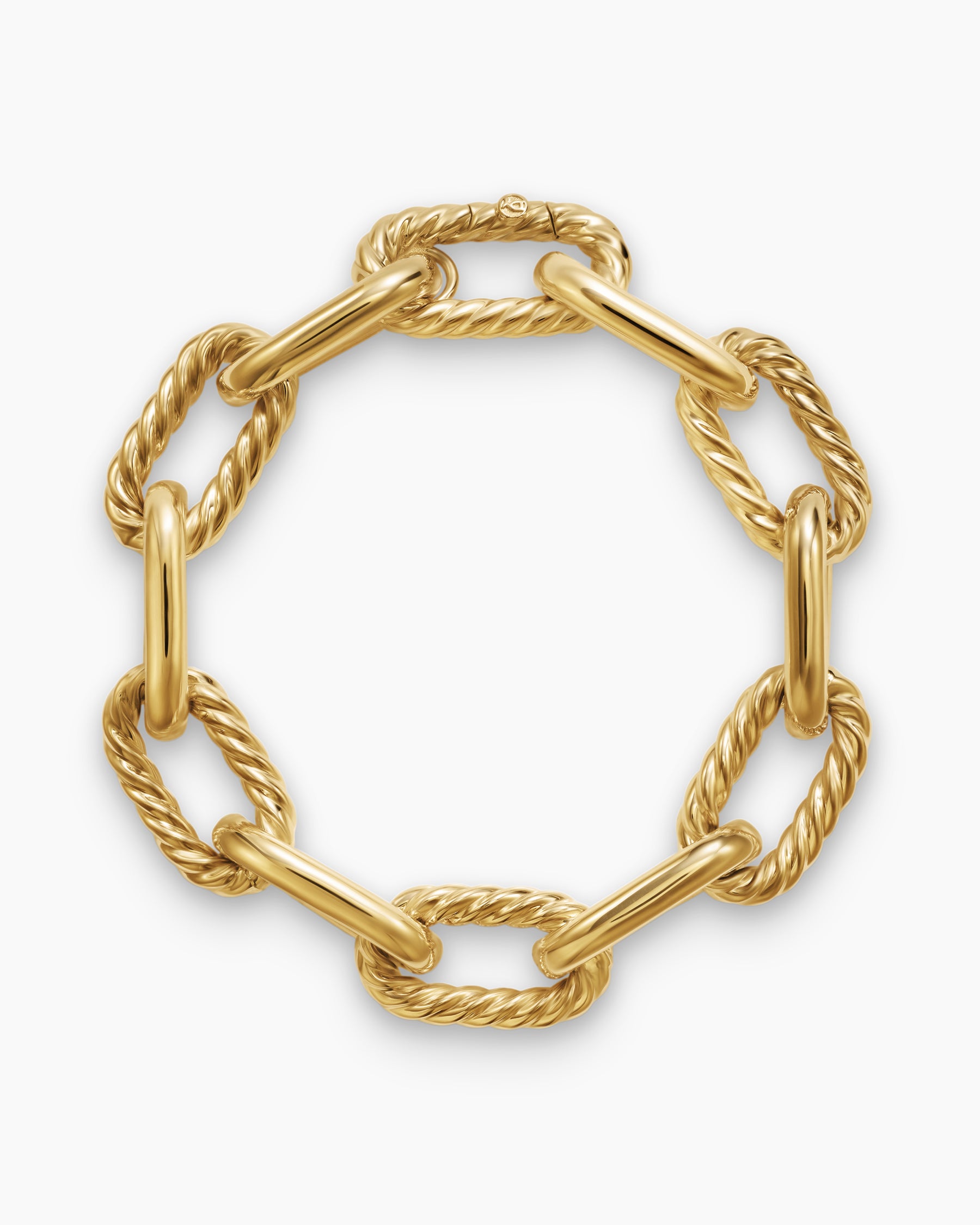 DY Madison Chain Bracelet in 18K Yellow Gold, 13.5mm - Image 3