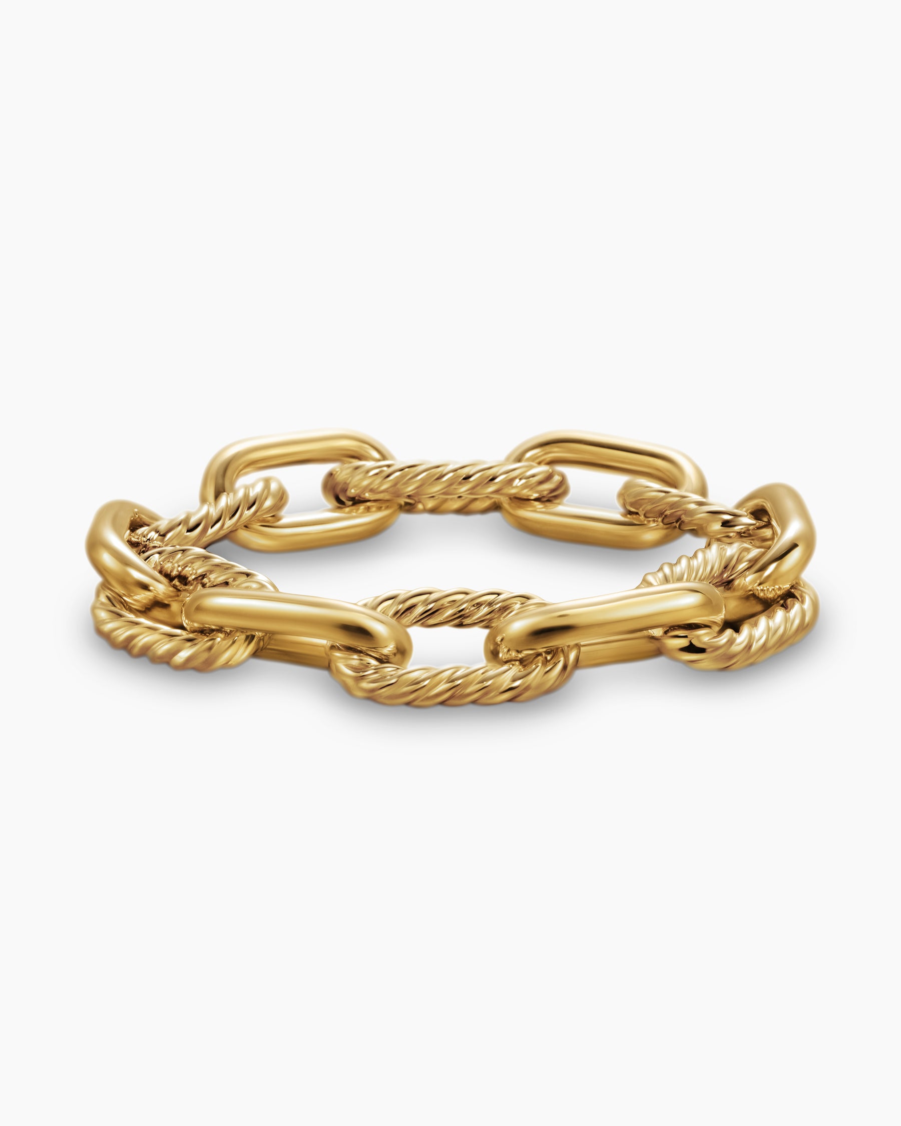 DY Madison Chain Bracelet in 18K Yellow Gold, 13.5mm