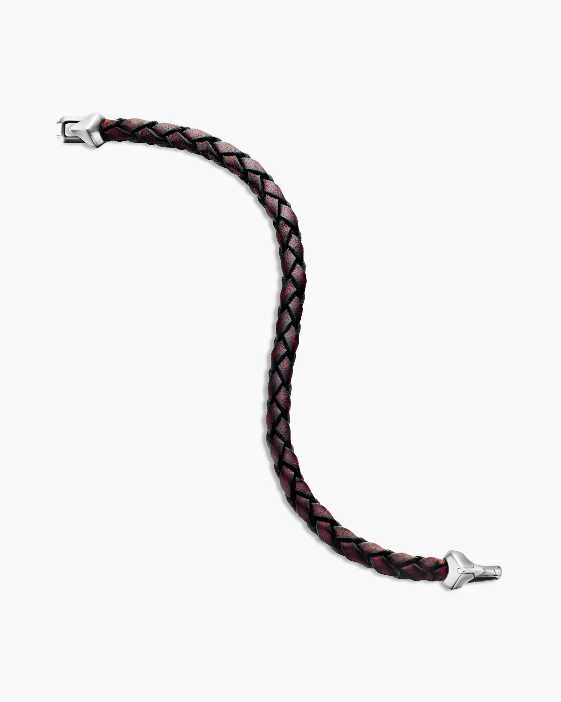 Armory Bracelet in Brown Leather with Sterling Silver, 10.7mm - Image 4