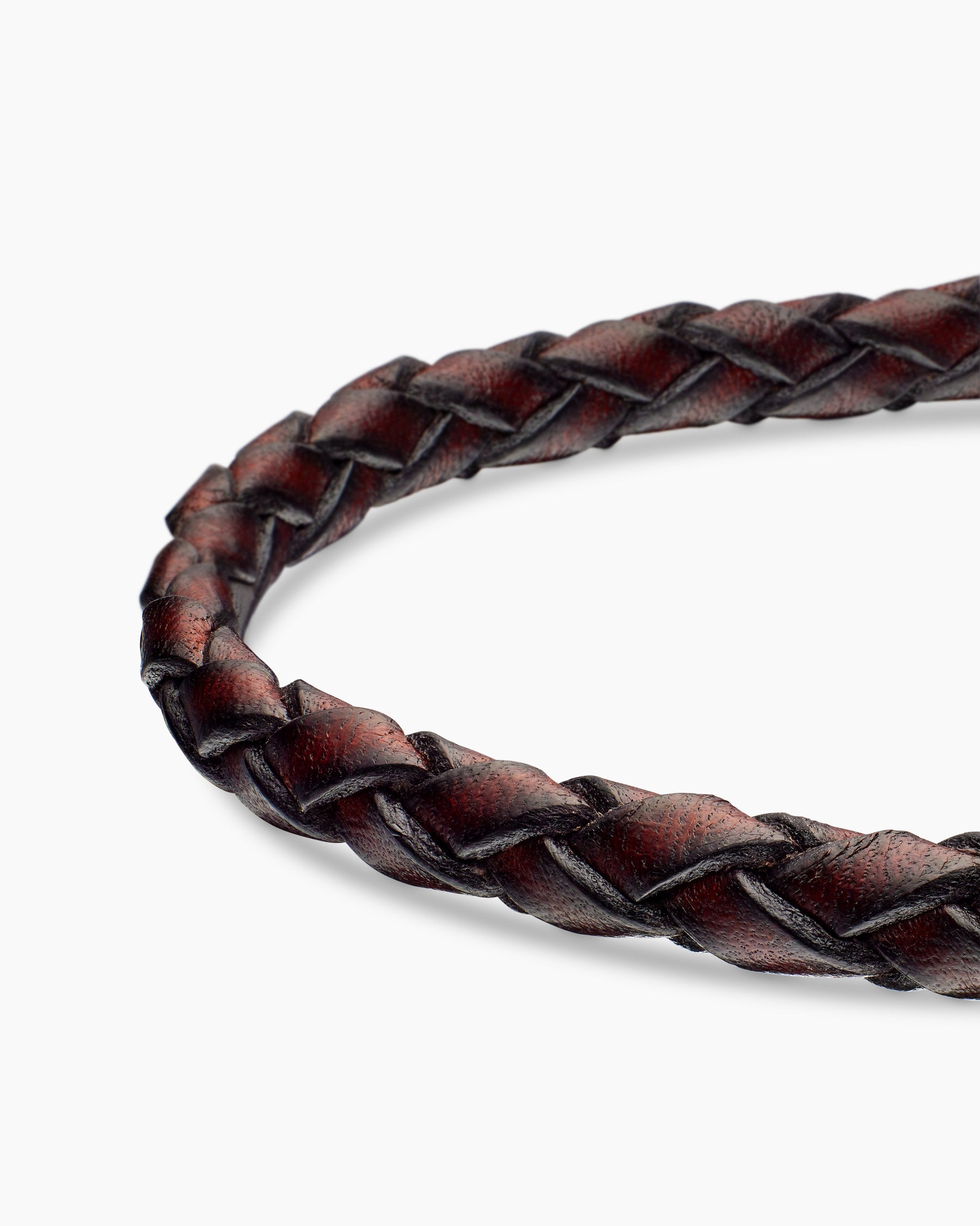 Armory Bracelet in Brown Leather with Sterling Silver, 10.7mm - Image 7