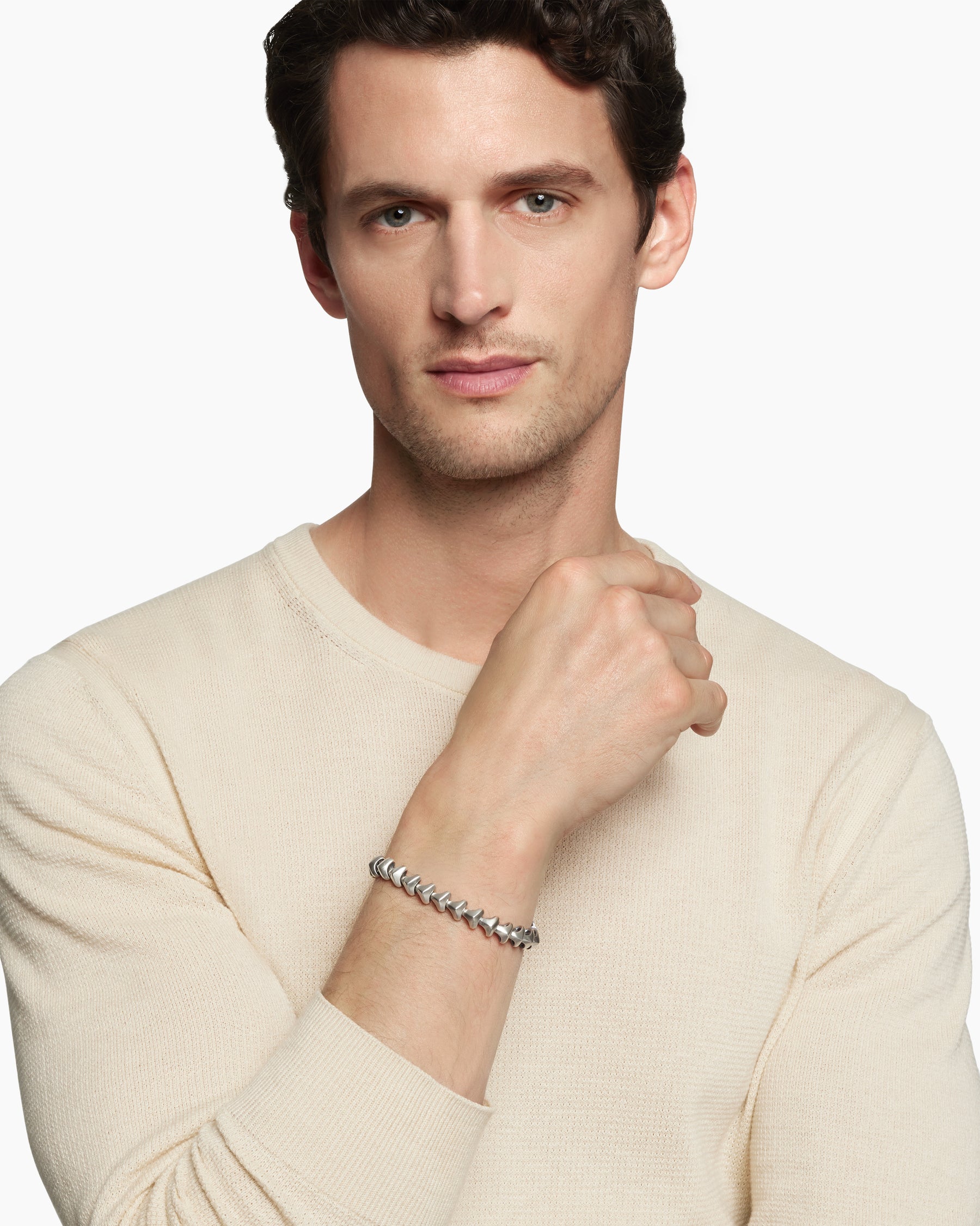 Alternative view of Armory Link Bracelet in Sterling Silver, 9.5mm