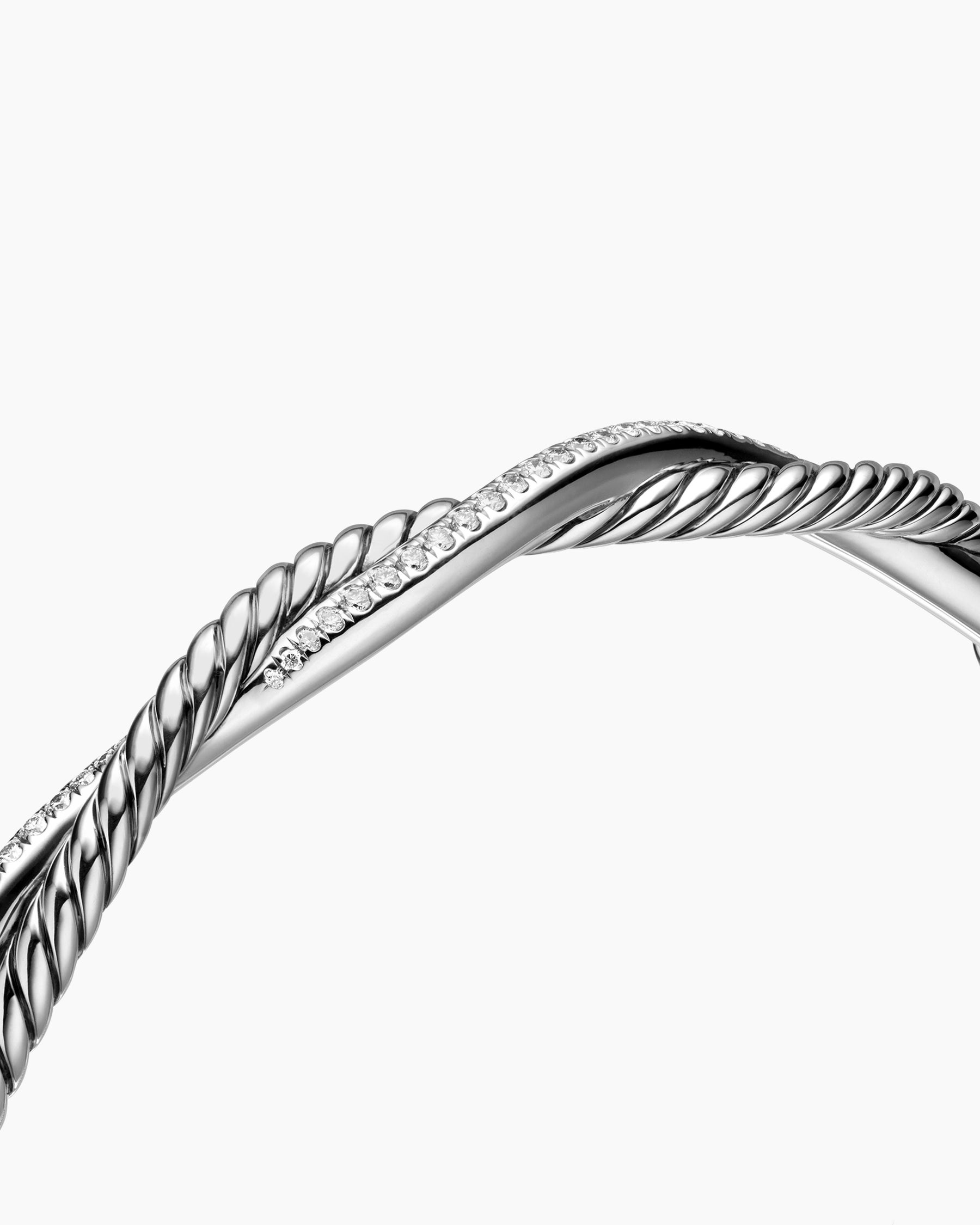 Petite Infinity Bracelet in Sterling Silver with Diamonds, 4.4mm - Image 5