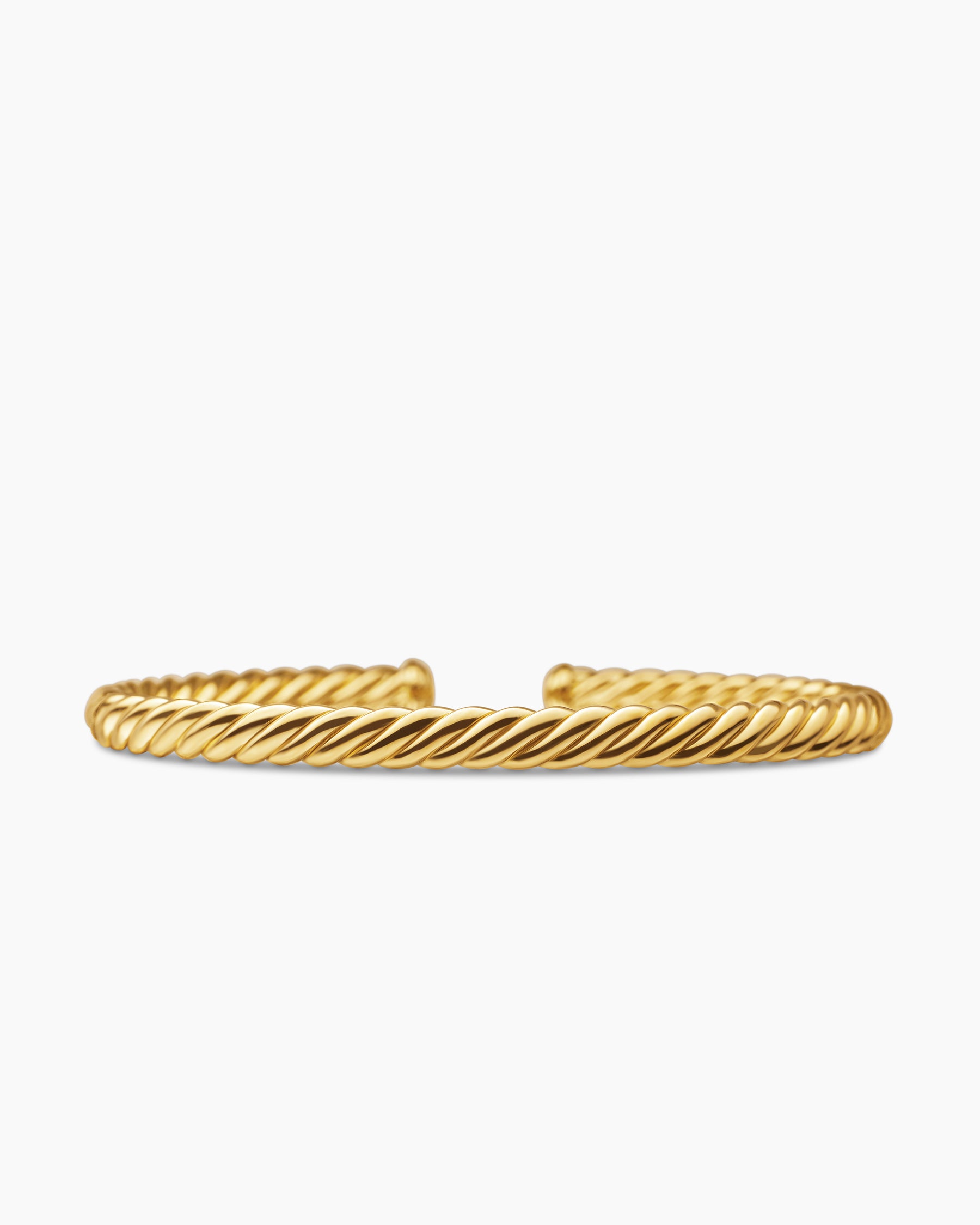Modern Oval Cablespira Bracelet in 18K Yellow Gold, 4.5mm - Image 4