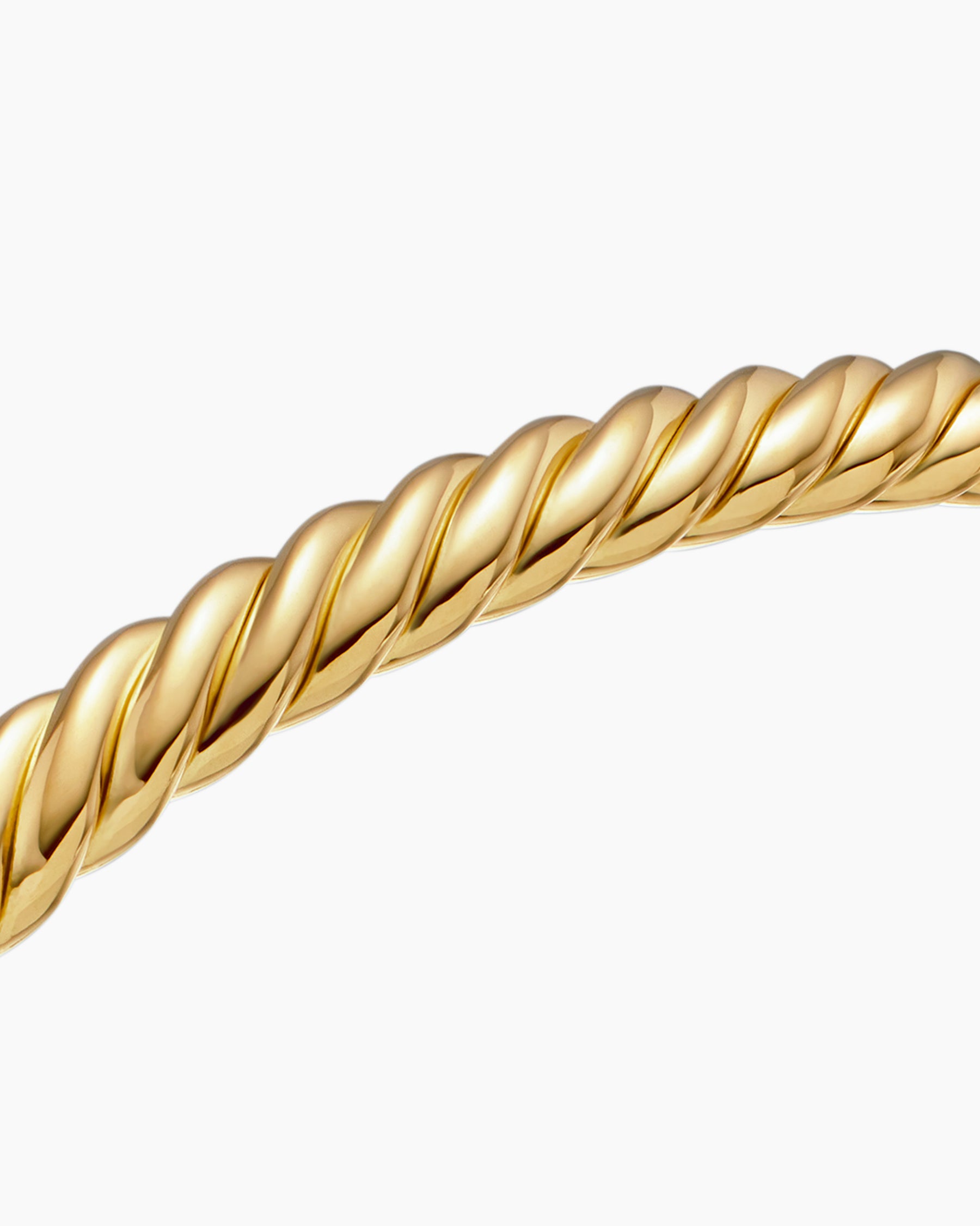 Modern Oval Cablespira Bracelet in 18K Yellow Gold, 4.5mm - Image 5