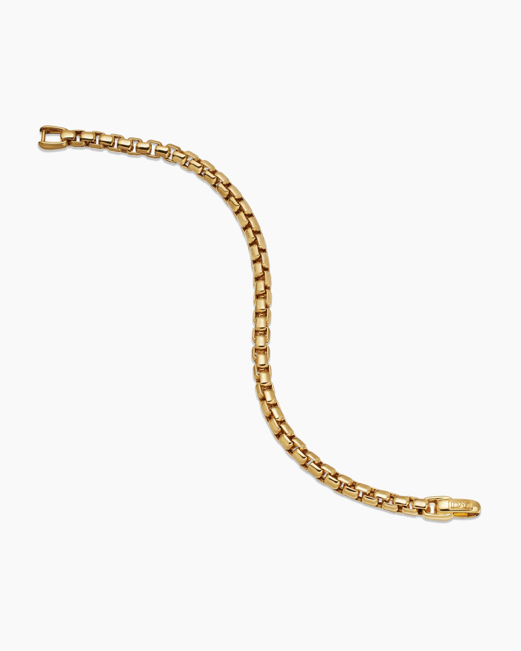 DY Bel Aire Box Chain Bracelet in 18K Yellow Gold, 5.2mm - Image 4