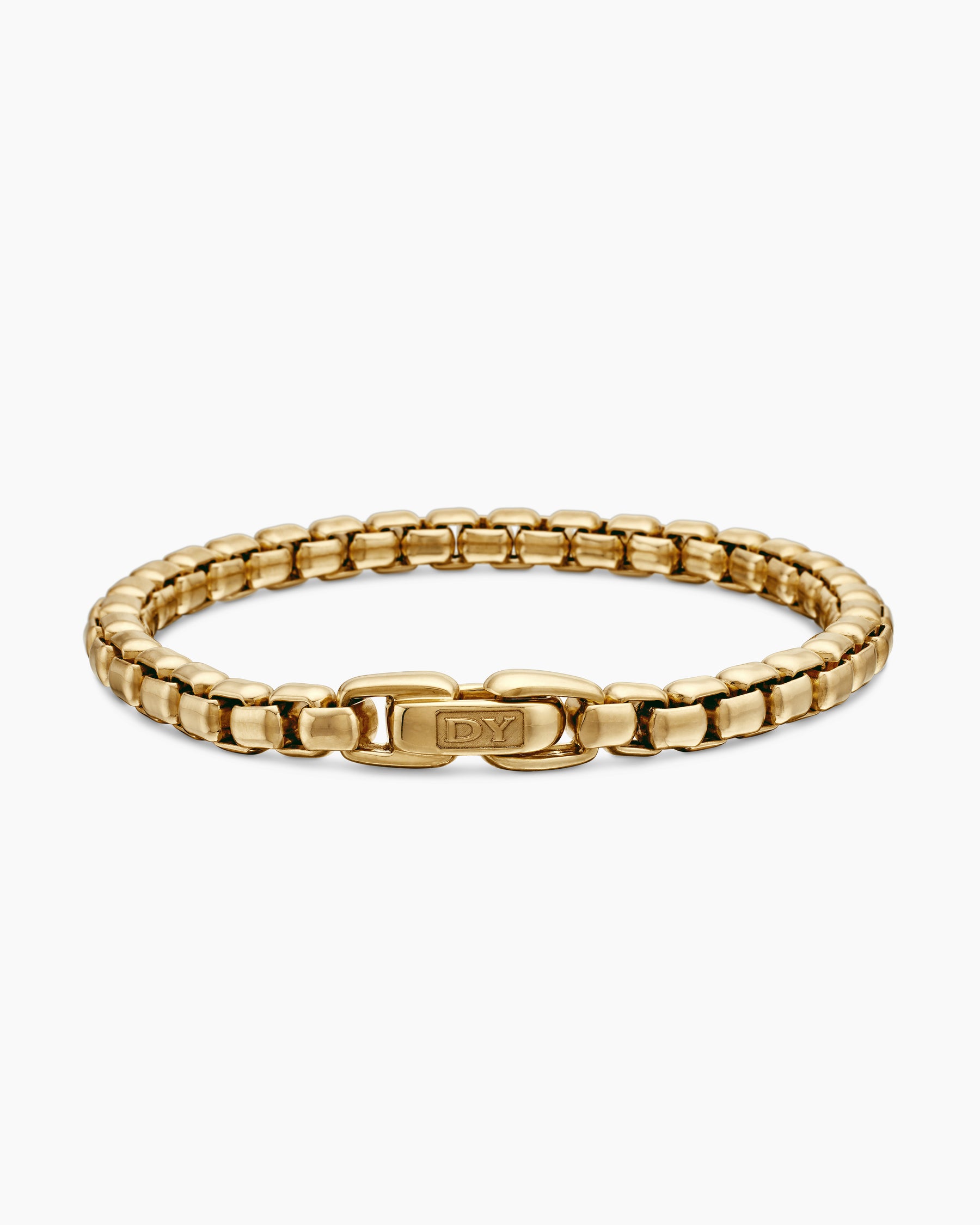 DY Bel Aire Box Chain Bracelet in 18K Yellow Gold, 5.2mm - Image 5