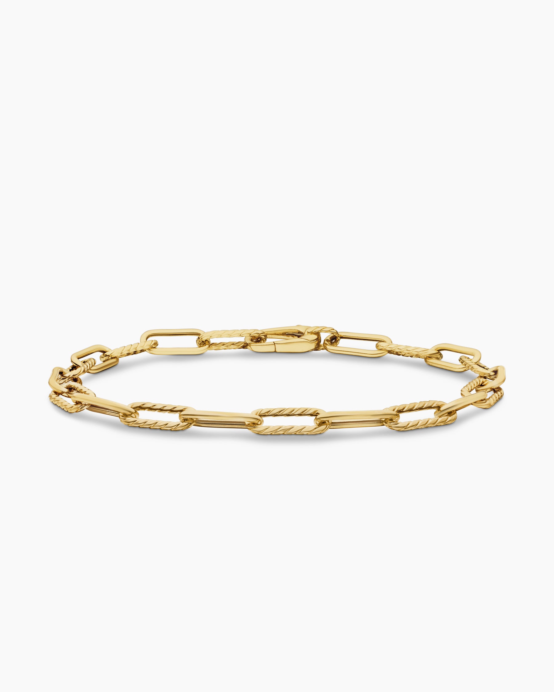 DY Madison Chain Bracelet in 18K Yellow Gold, 4mm