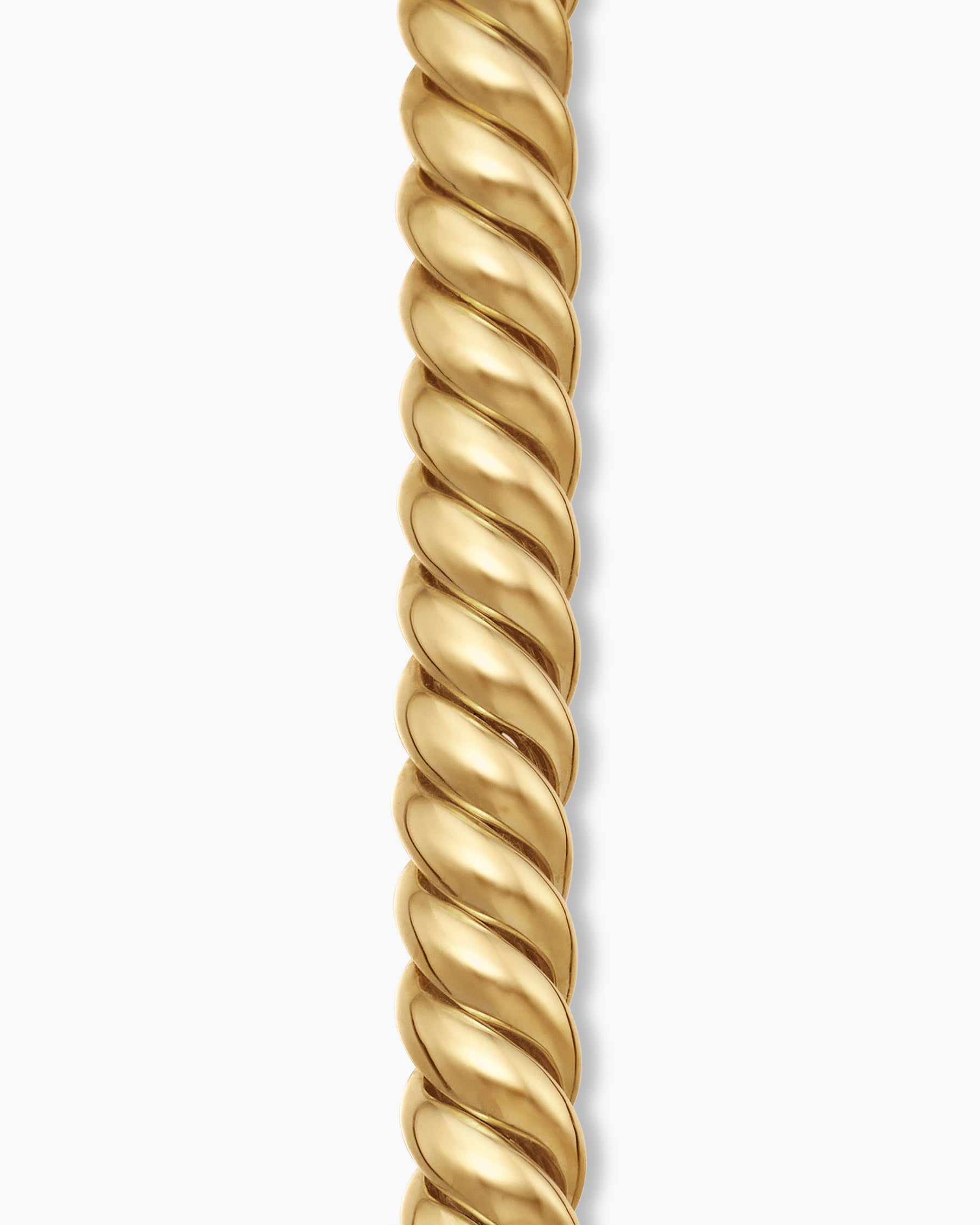 Sculpted Cable Bracelet in 18K Yellow Gold, 8.5mm - Image 5