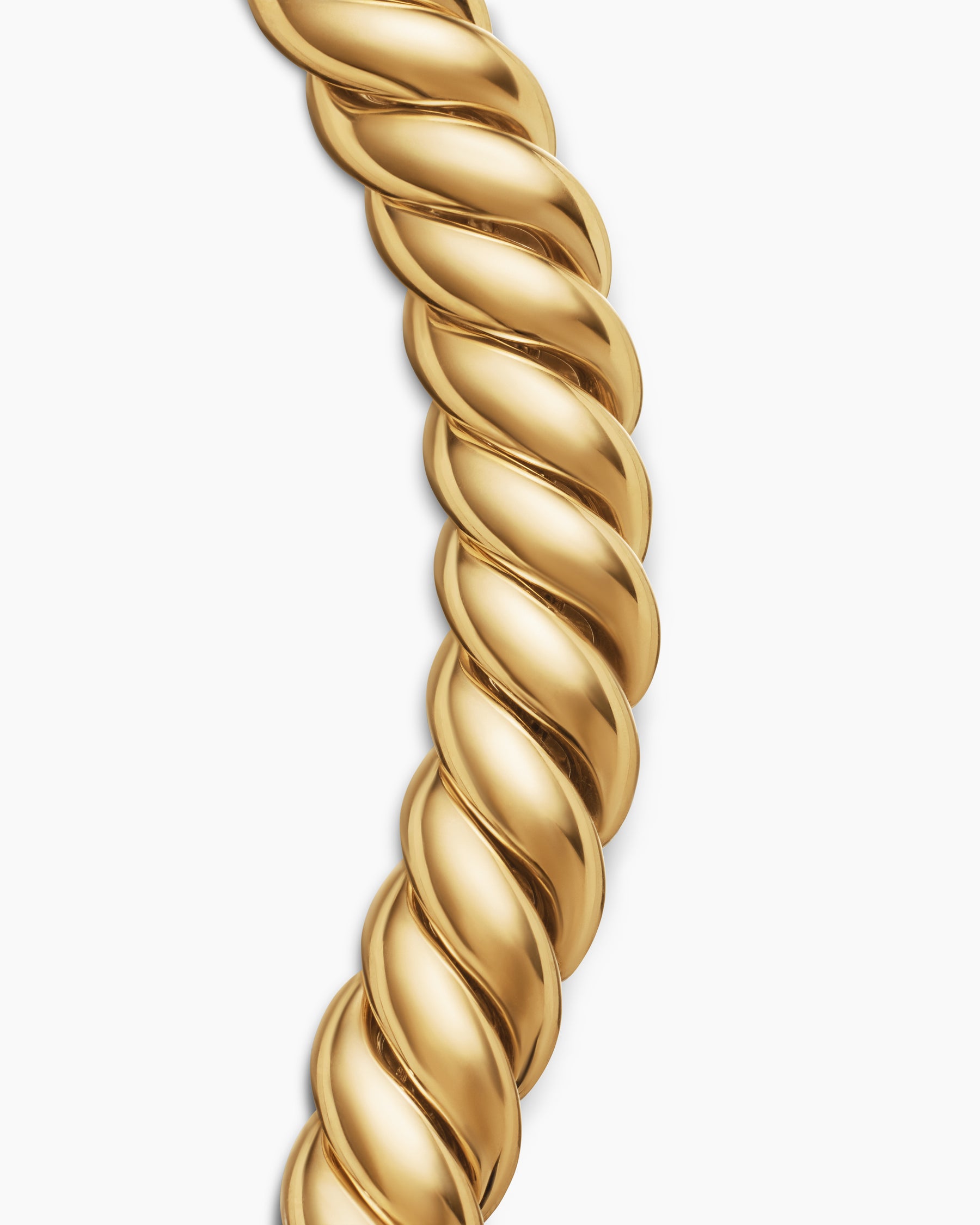 Sculpted Cable Triple Wrap Bracelet in 18K Yellow Gold, 8.5mm - Image 5