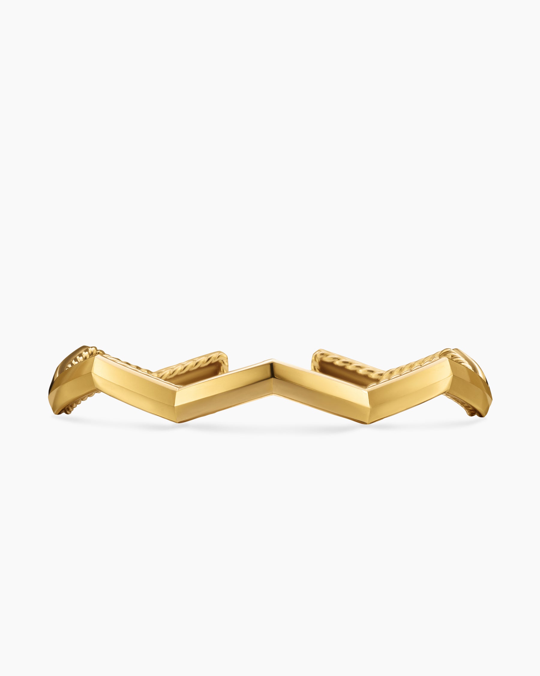 Zig Zag Stax Cuff Bracelet in 18K Yellow Gold, 5mm