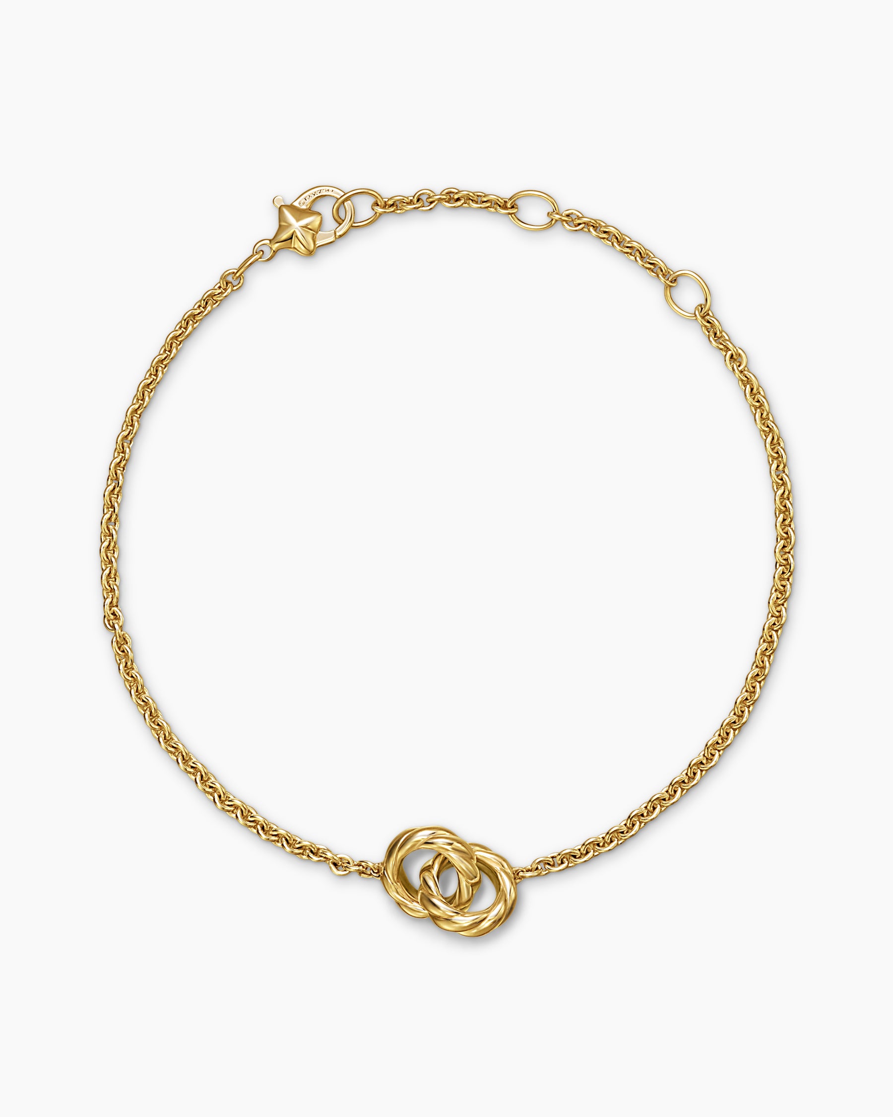 Sculpted Cable Chain Bracelet in 18K Yellow Gold, 8mm - Image 3
