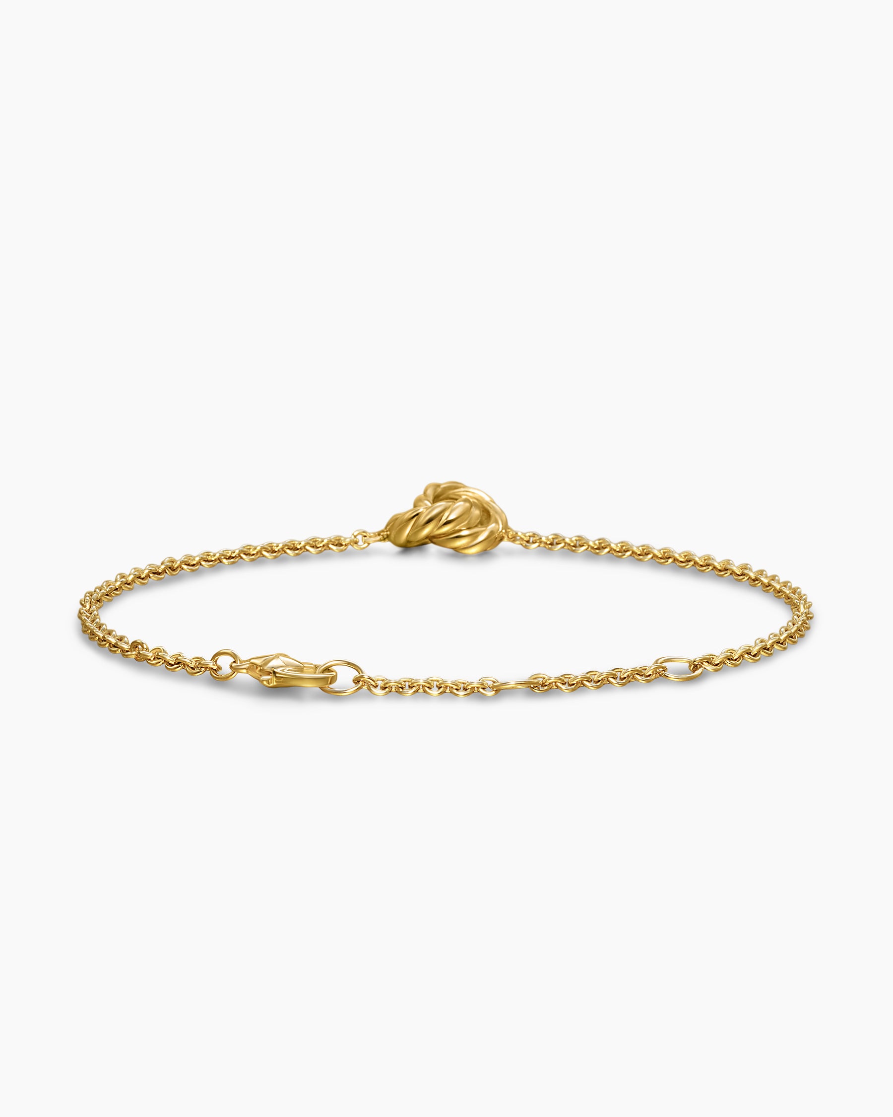 Sculpted Cable Chain Bracelet in 18K Yellow Gold, 8mm - Image 4