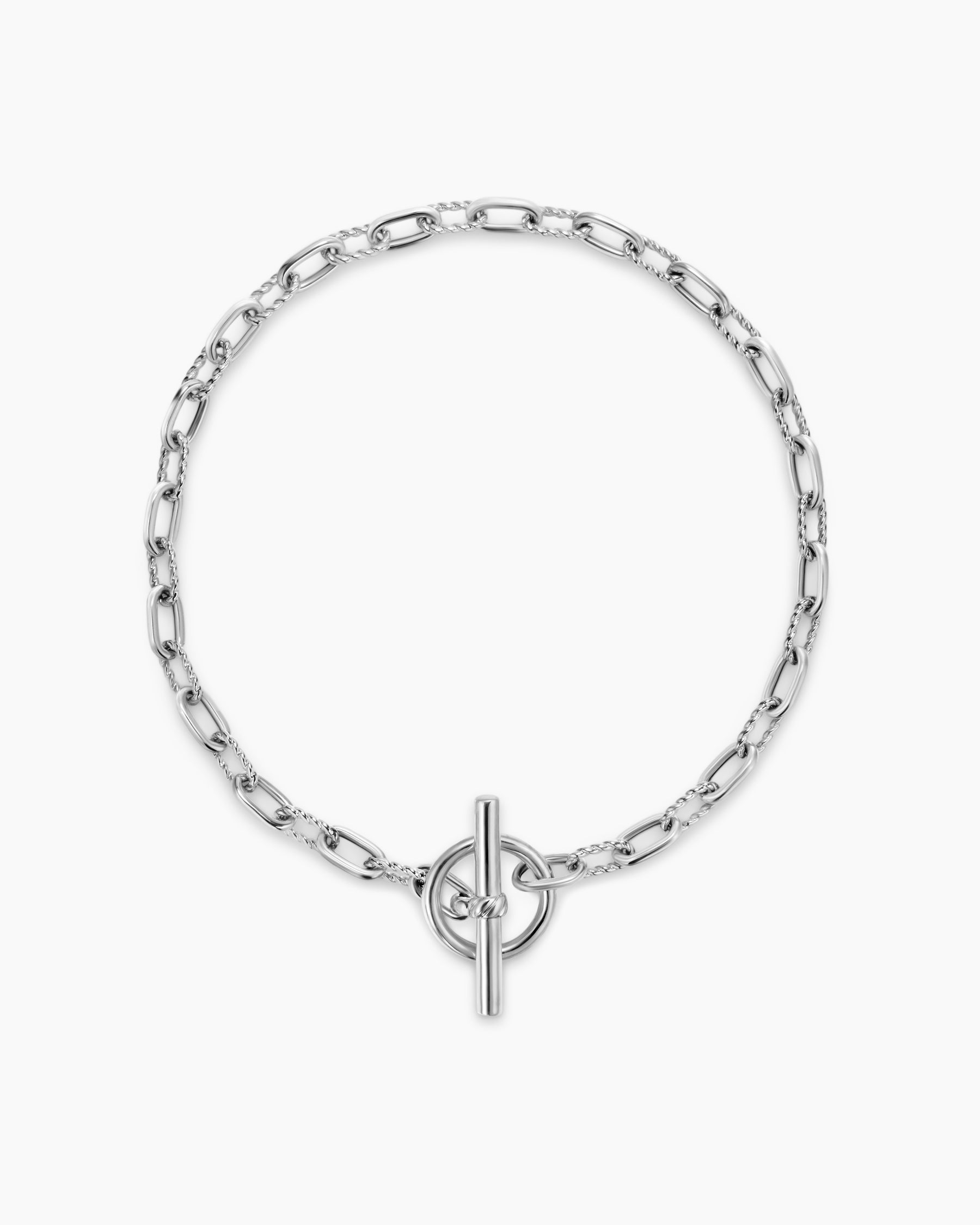 DY Madison Toggle Chain Bracelet in Sterling Silver, 3mm - Image 3
