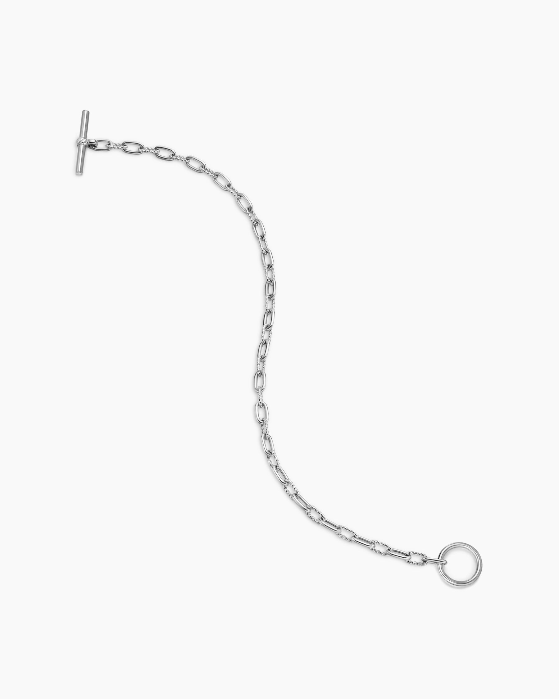 DY Madison Toggle Chain Bracelet in Sterling Silver, 3mm - Image 4