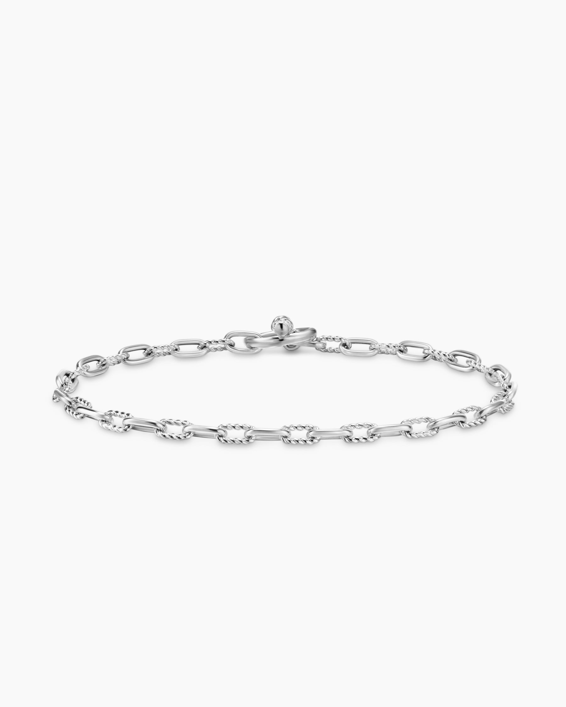 DY Madison Toggle Chain Bracelet in Sterling Silver, 3mm - Image 5