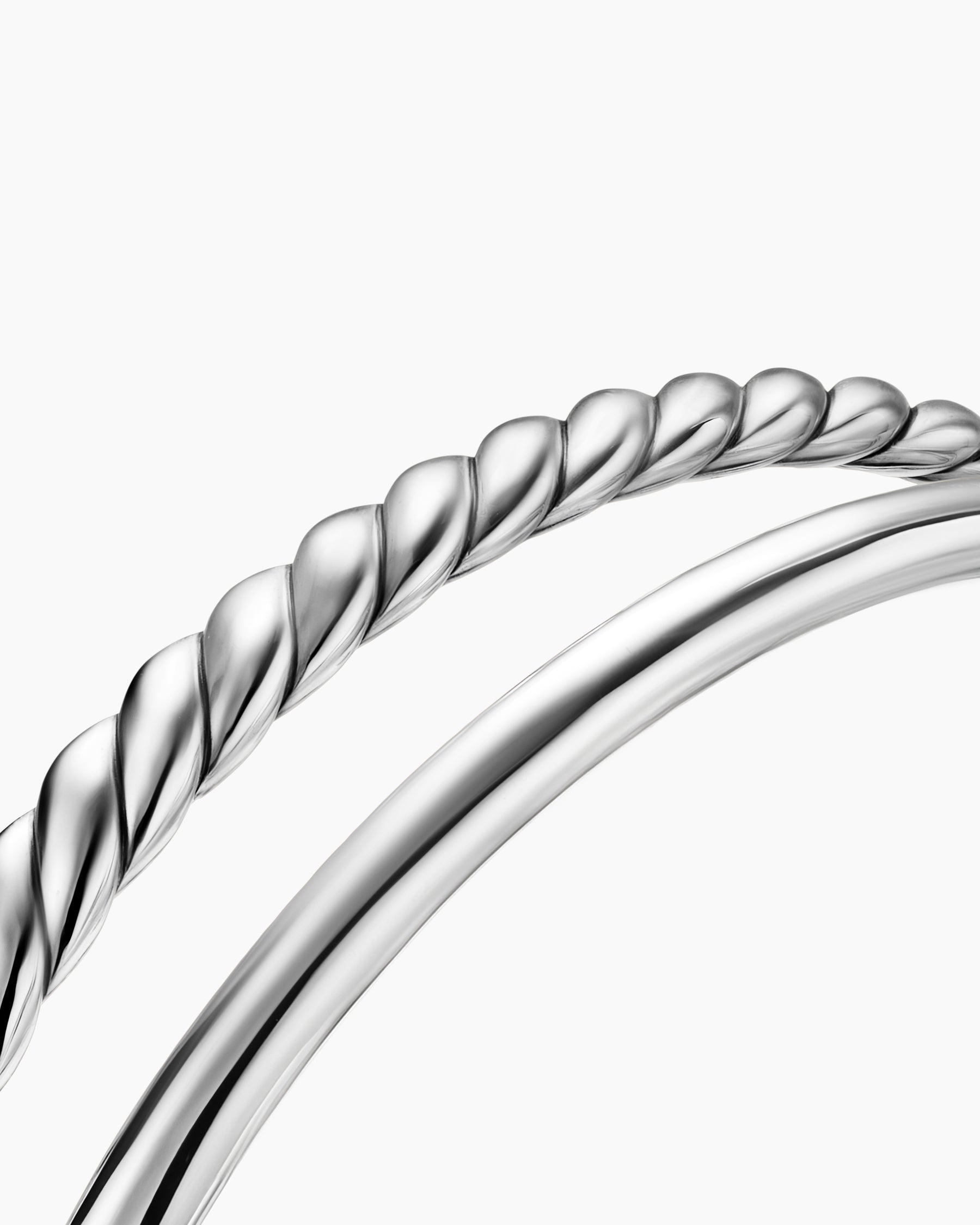 DY Mercer Two Row Cuff Bracelet in Sterling Silver, 8mm - Image 5