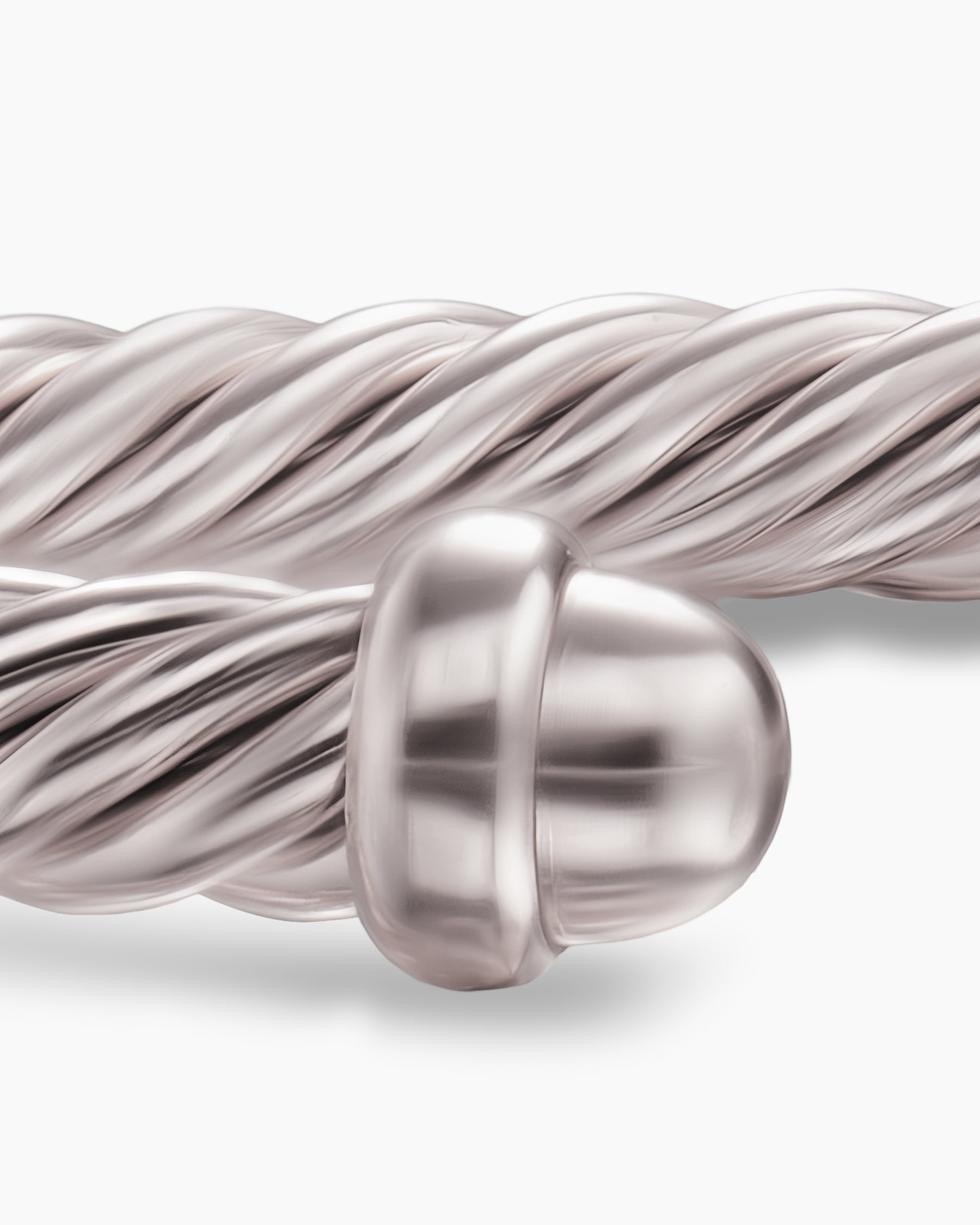 Classic Cable Bracelet in Sand Aluminum, 4mm - Image 6