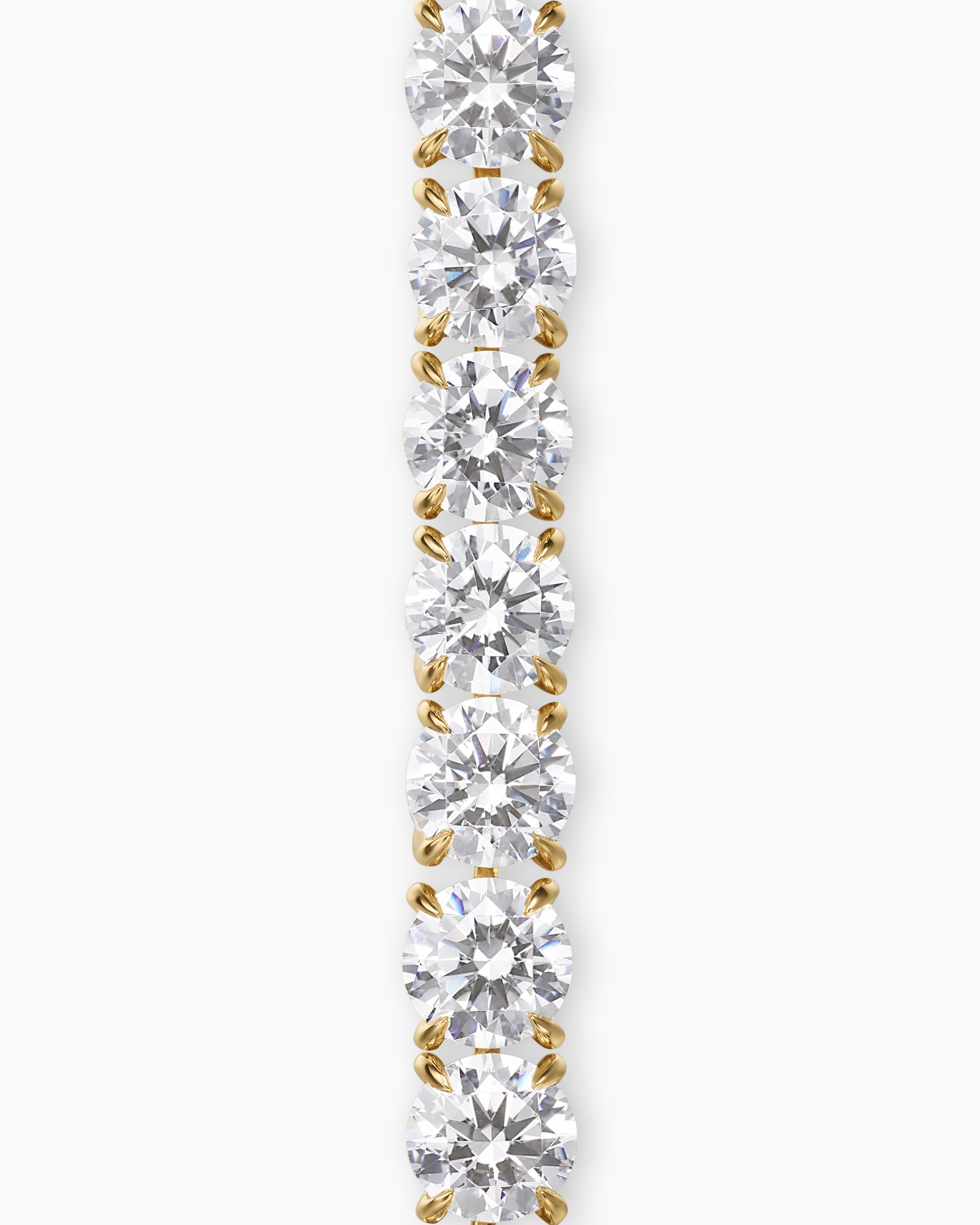 Tennis Bracelet in 18K Yellow Gold with Diamonds, 3.8mm - Image 5