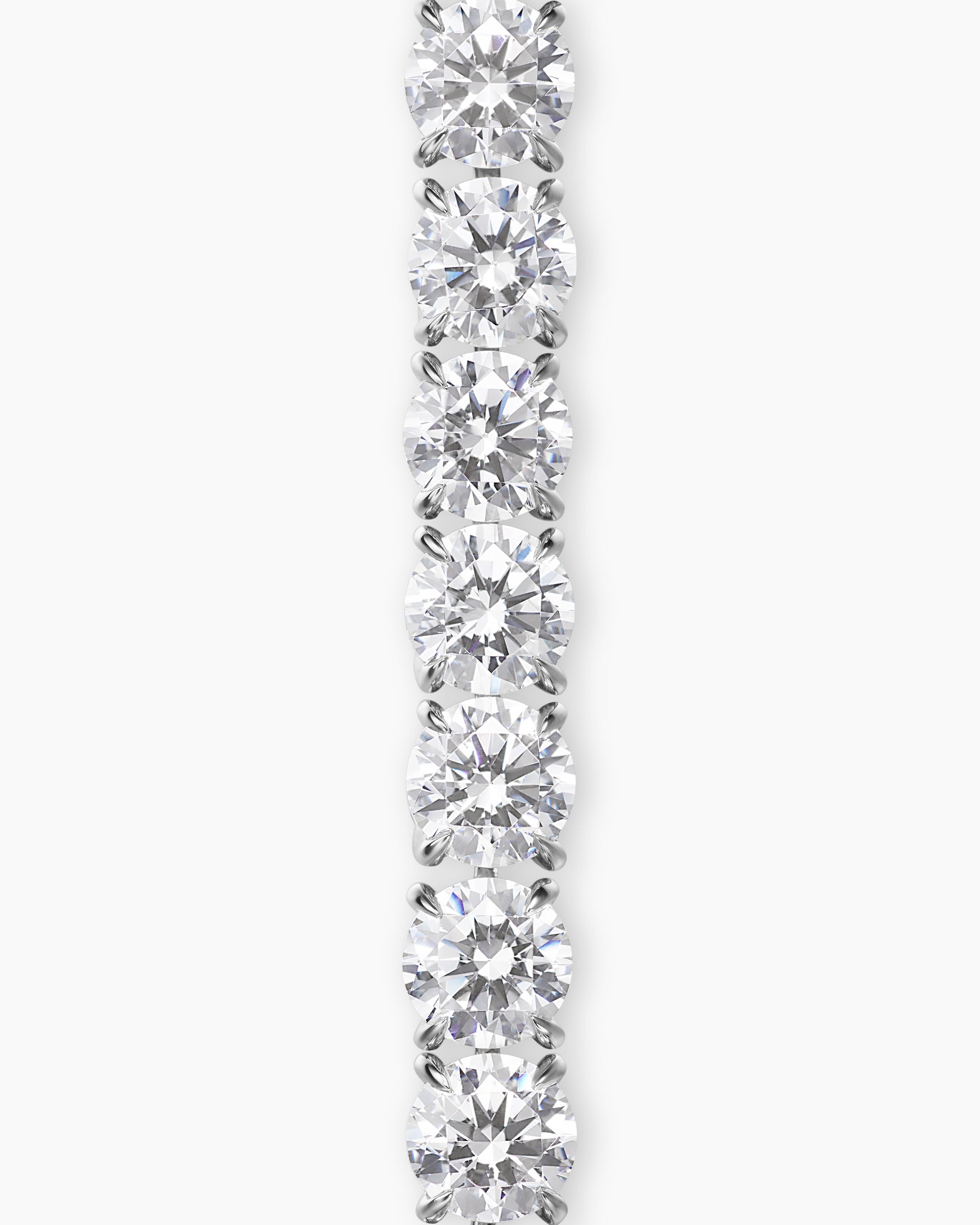 Tennis Bracelet in 18K White Gold with Diamonds, 3.8mm - Image 5