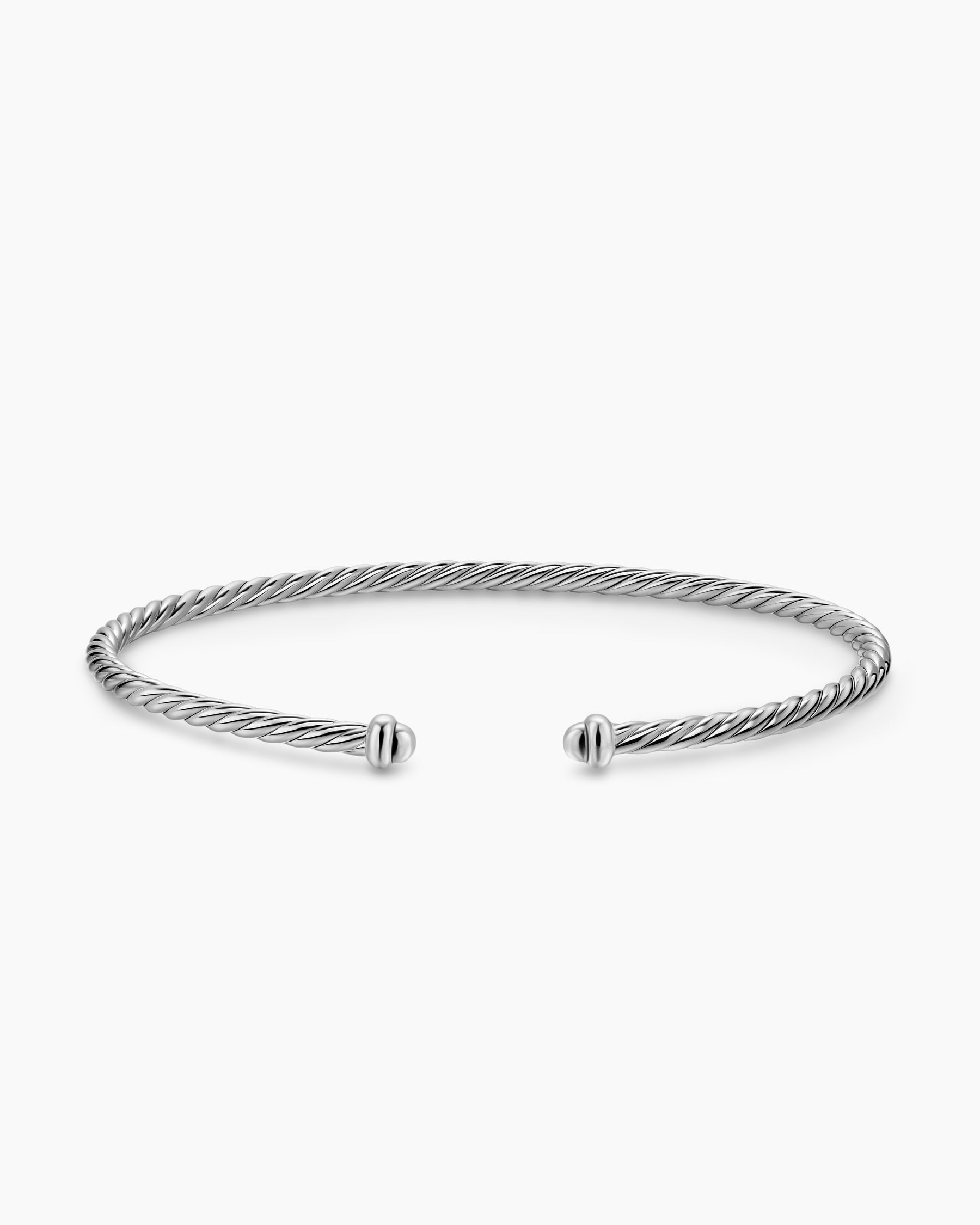Micro Cable Flex Bracelet in Sterling Silver, 2.6mm - Image 4
