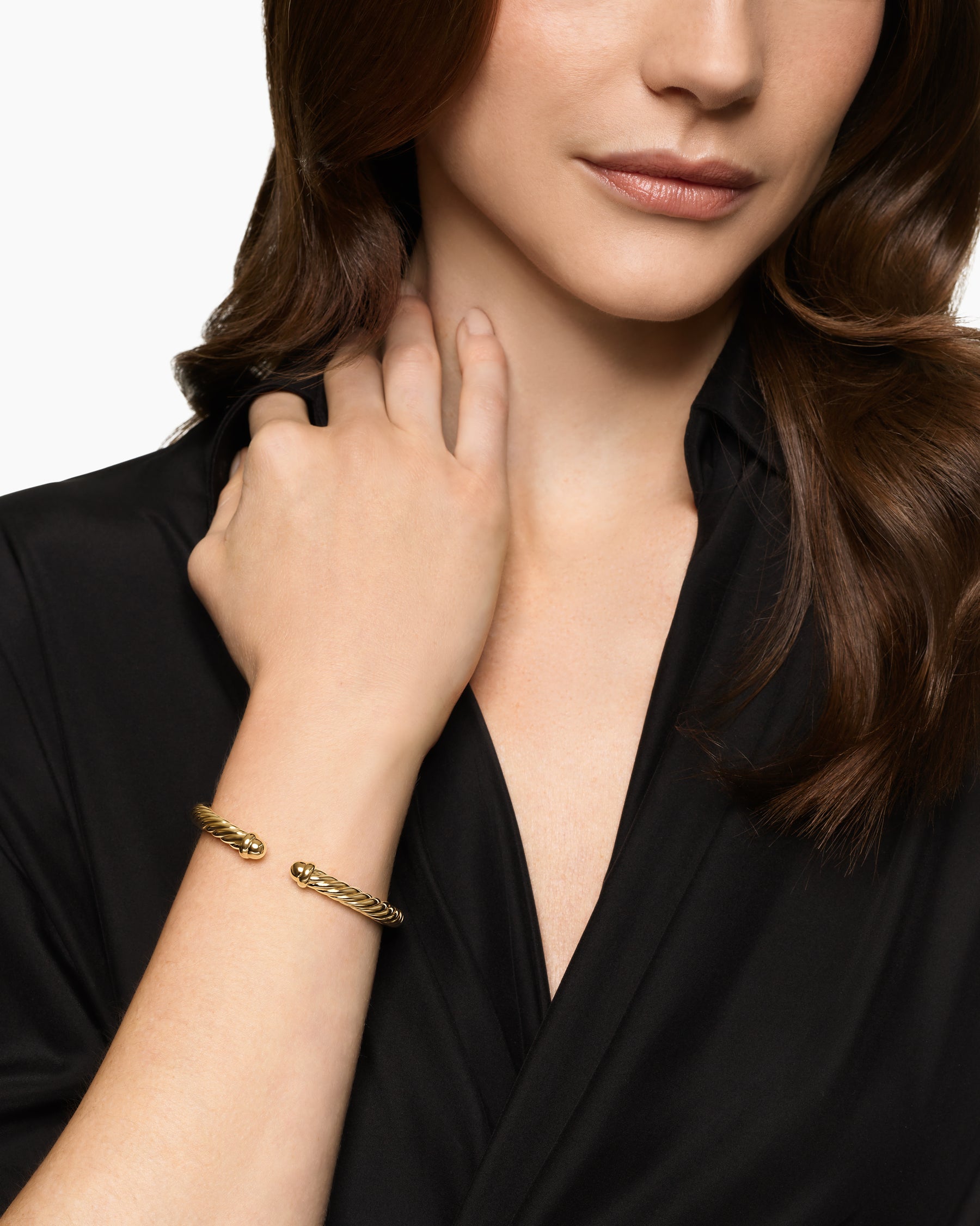 Alternative view of Cablespira Flex Bracelet in 18K Yellow Gold, 6mm