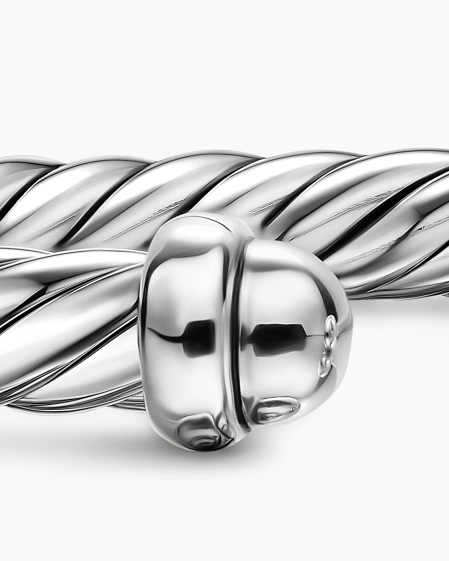 Cable Flex Bracelet in Sterling Silver, 6mm - Image 6