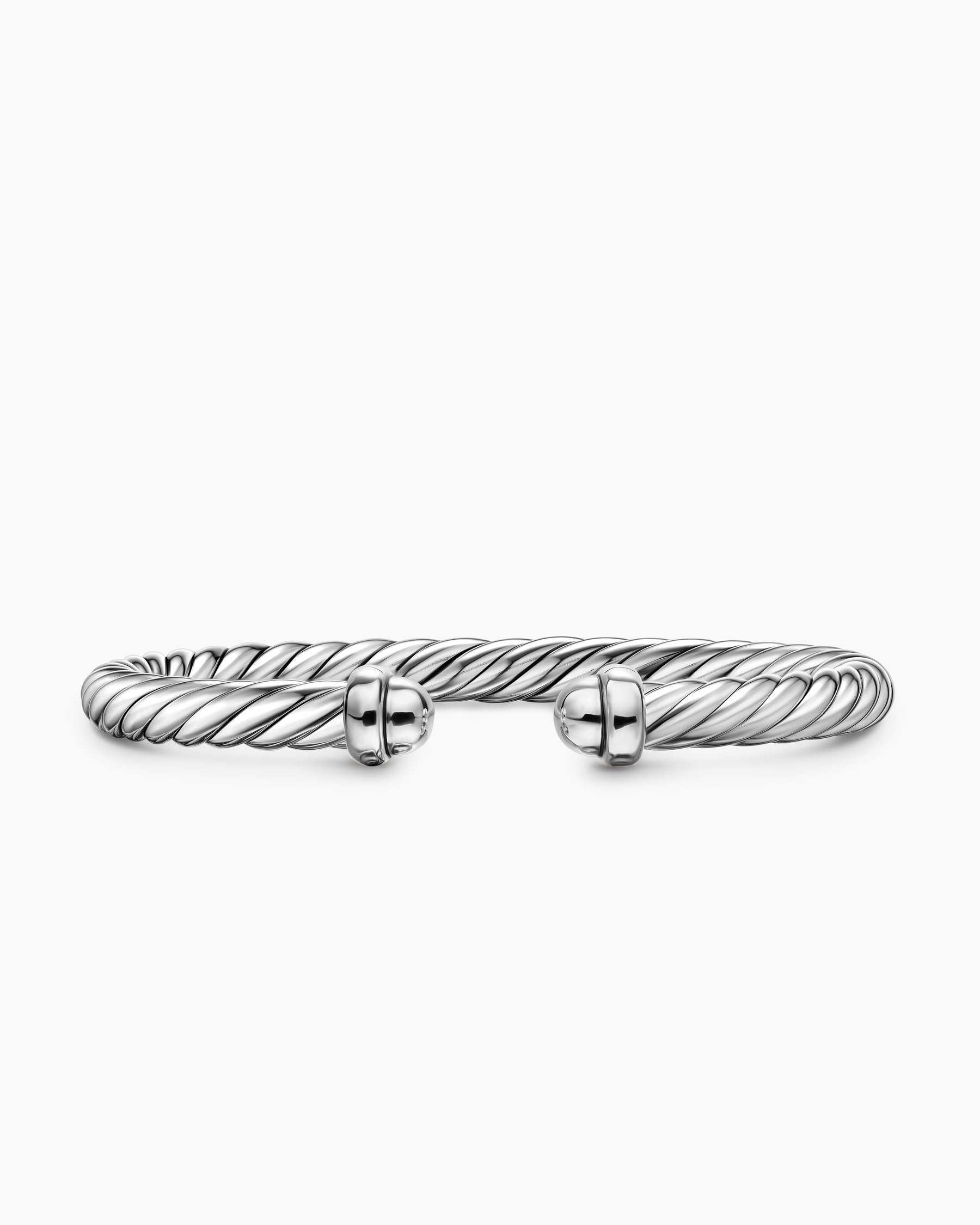 Cable Flex Bracelet in Sterling Silver, 6mm