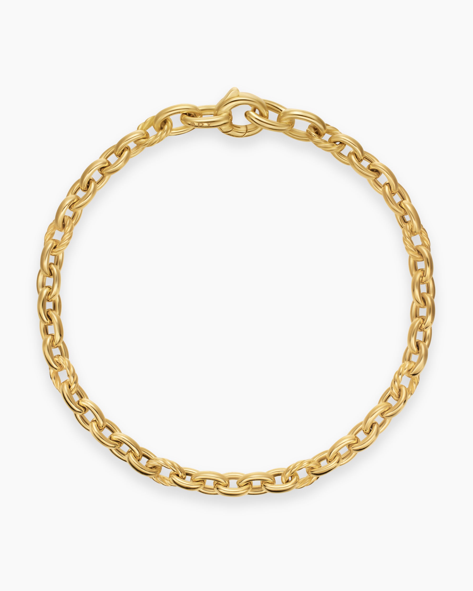 DY Mercer Petite Chain Bracelet in 18K Yellow Gold, 4.5mm - Image 3