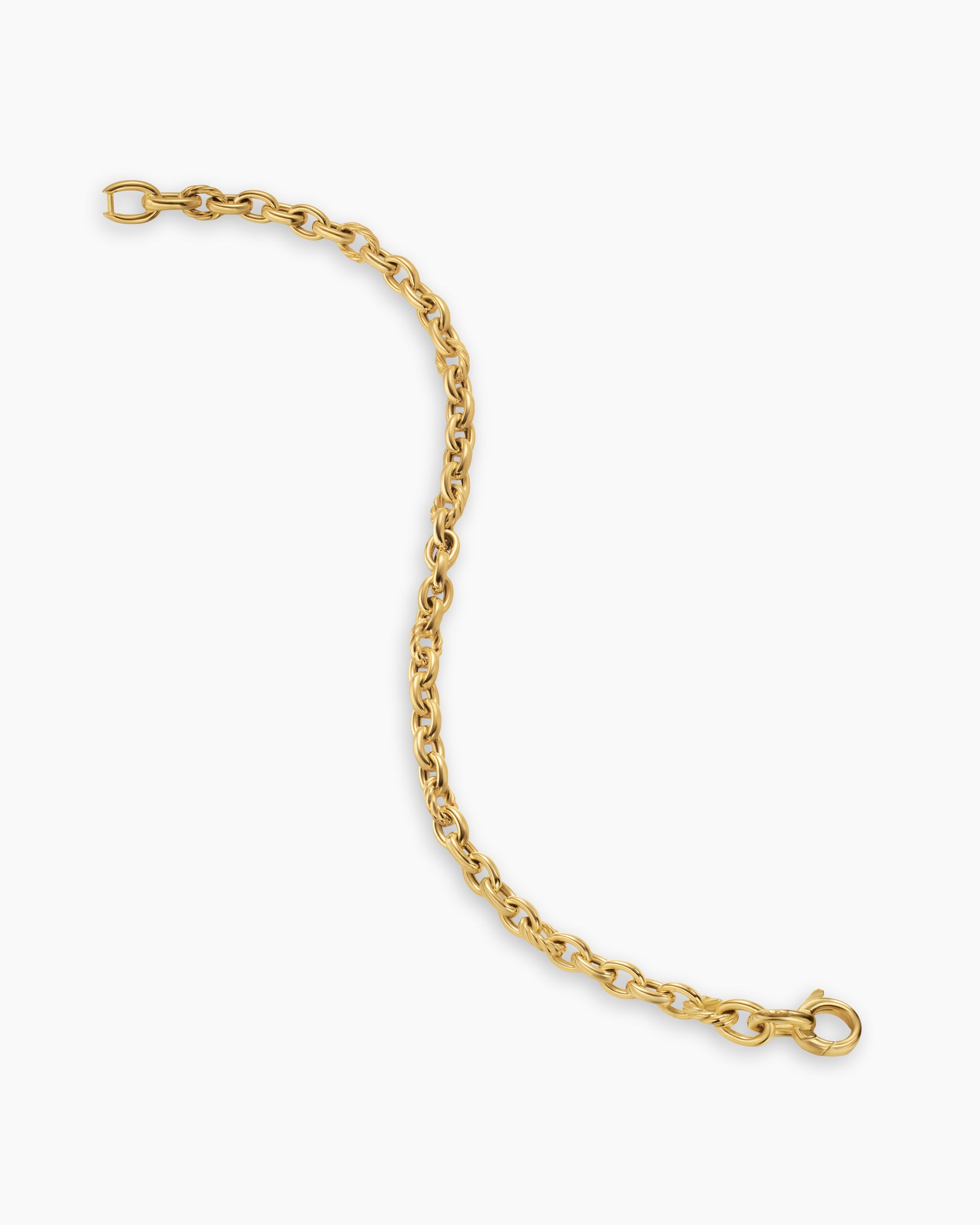 DY Mercer Petite Chain Bracelet in 18K Yellow Gold, 4.5mm - Image 4