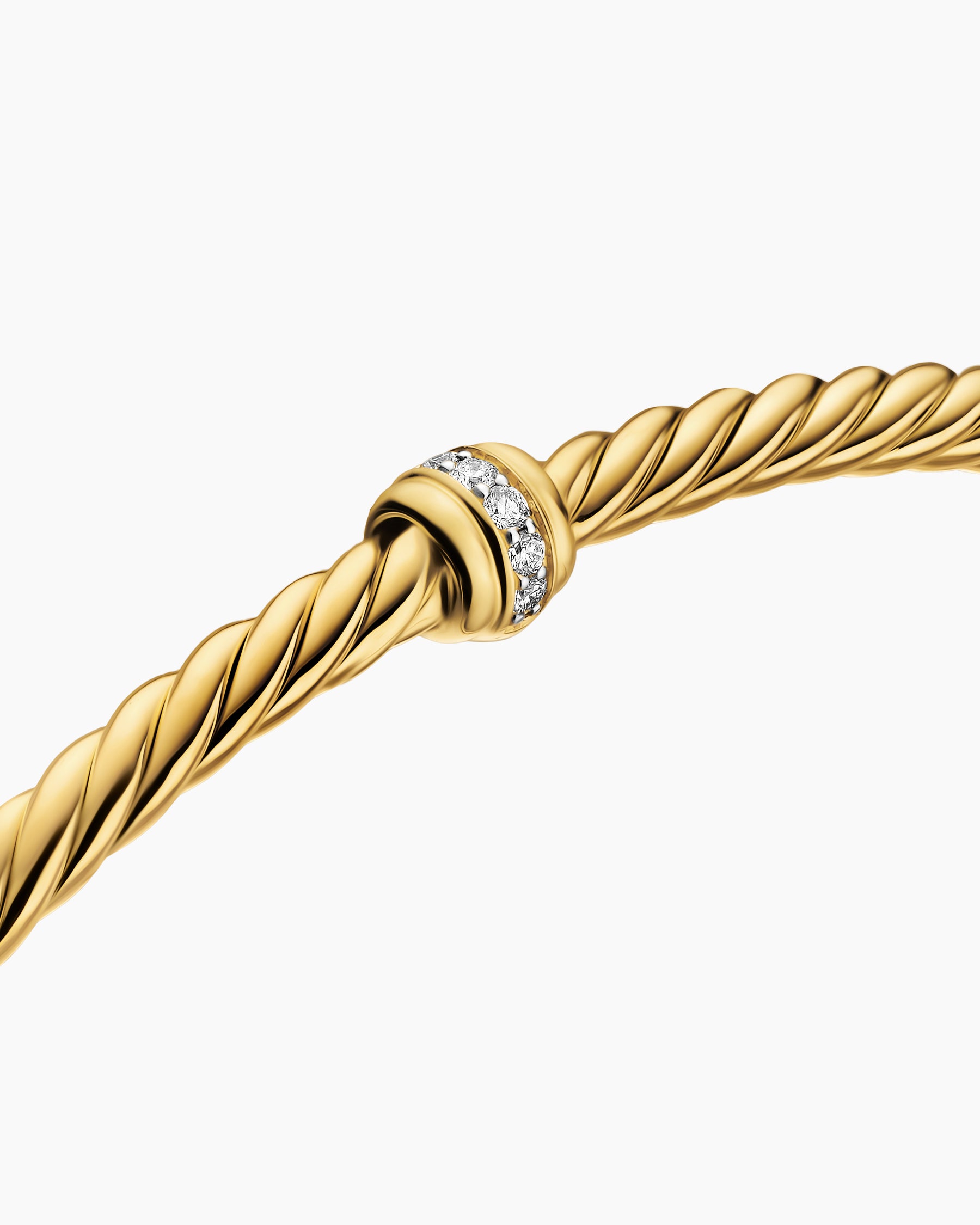 Micro Cablespira Flex Center Station Bracelet in 18K Yellow Gold, 2.6mm - Image 5