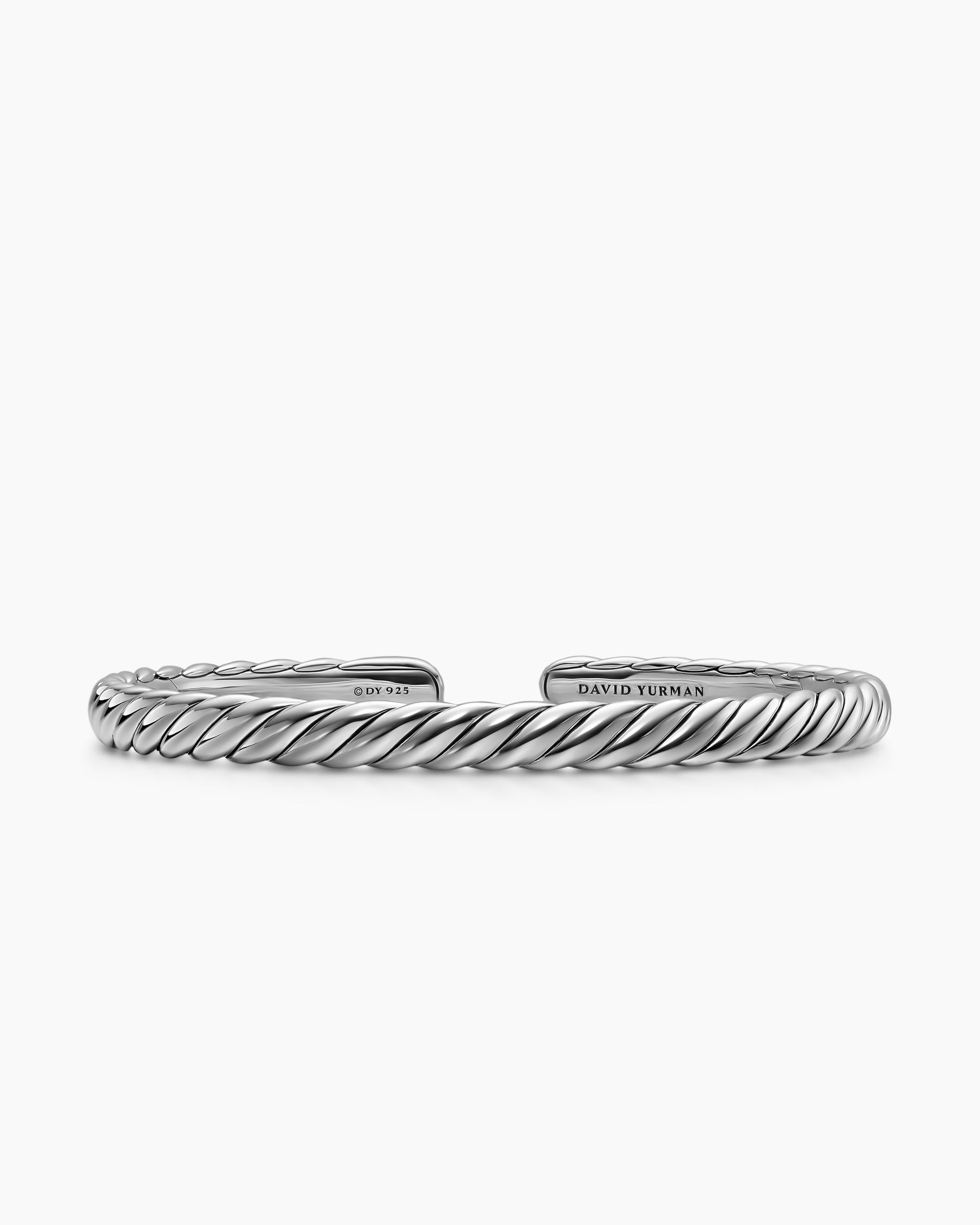 Sculpted Cable Flex Bracelet in Sterling Silver, 5mm