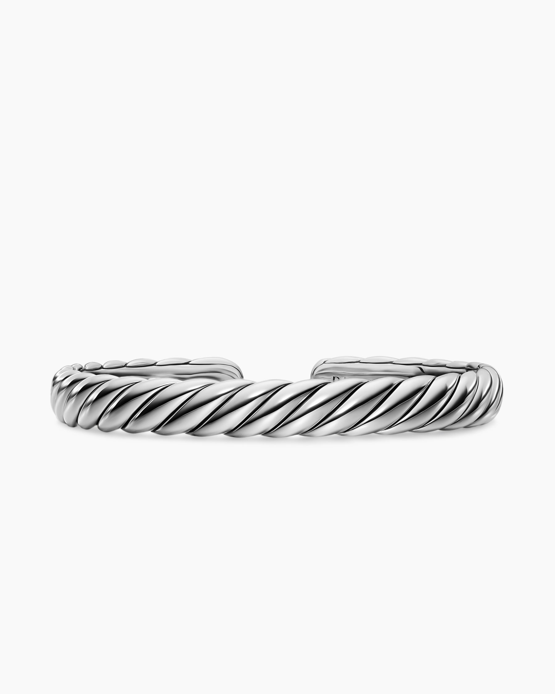 Sculpted Cable Flex Bracelet in Sterling Silver, 7.5mm