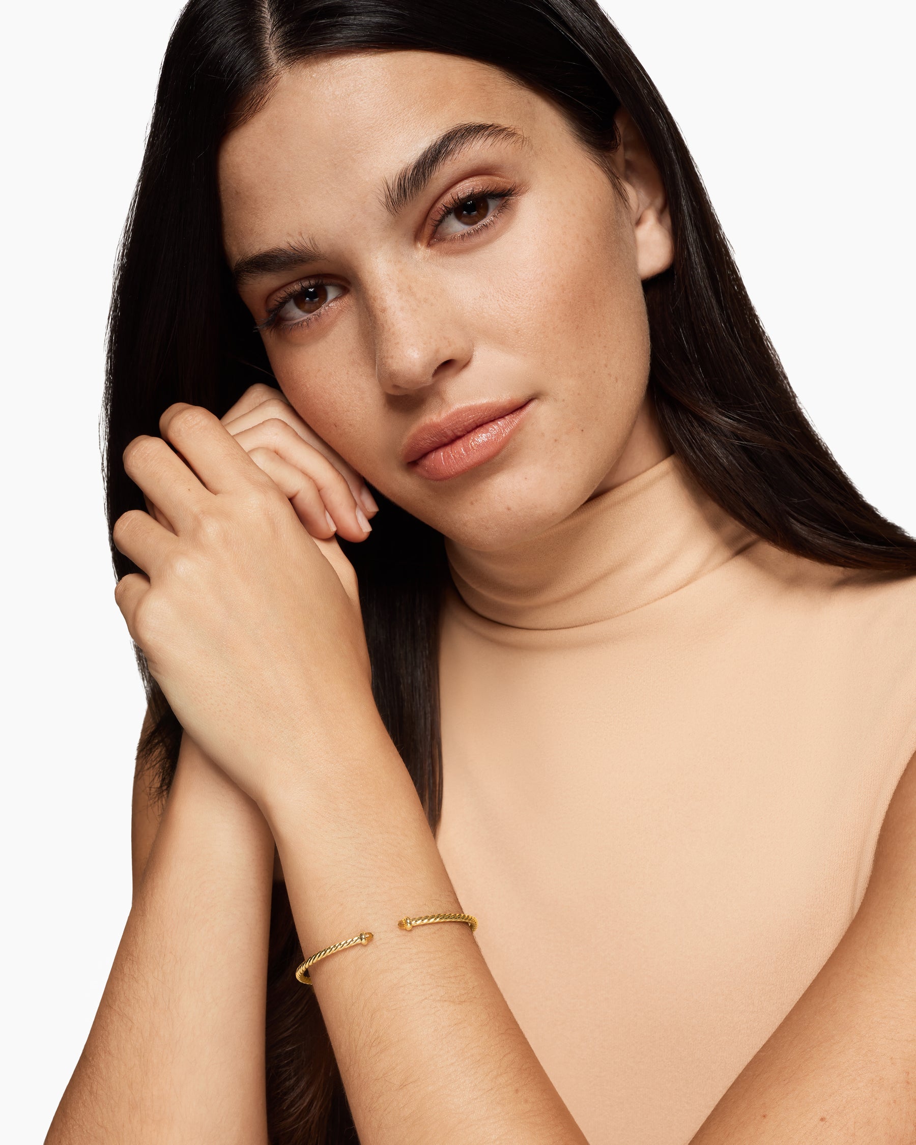 Alternative view of Micro Cablespira Flex Bracelet in 18K Yellow Gold with Citrine, 2.6mm