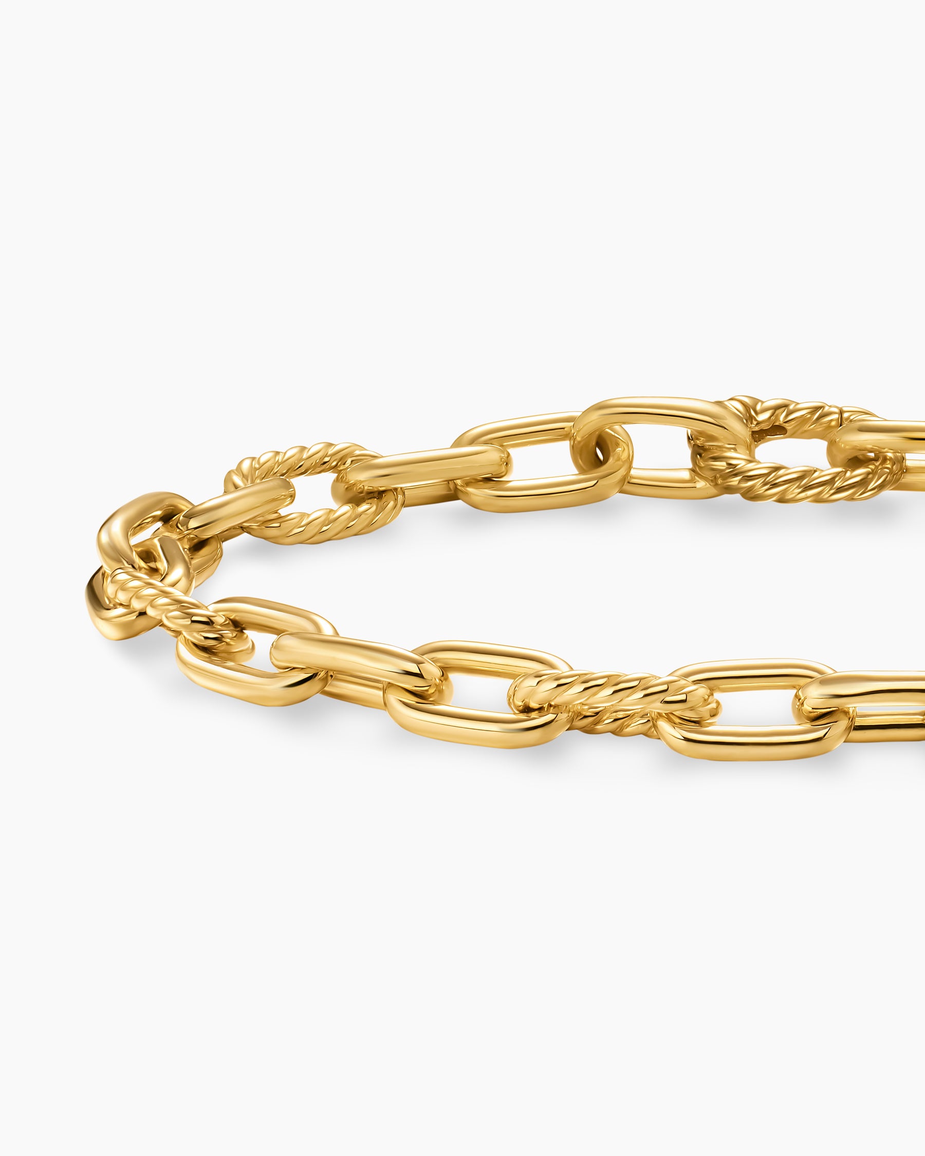 DY Madison Chain Bracelet in 18K Yellow Gold, 6mm - Image 5